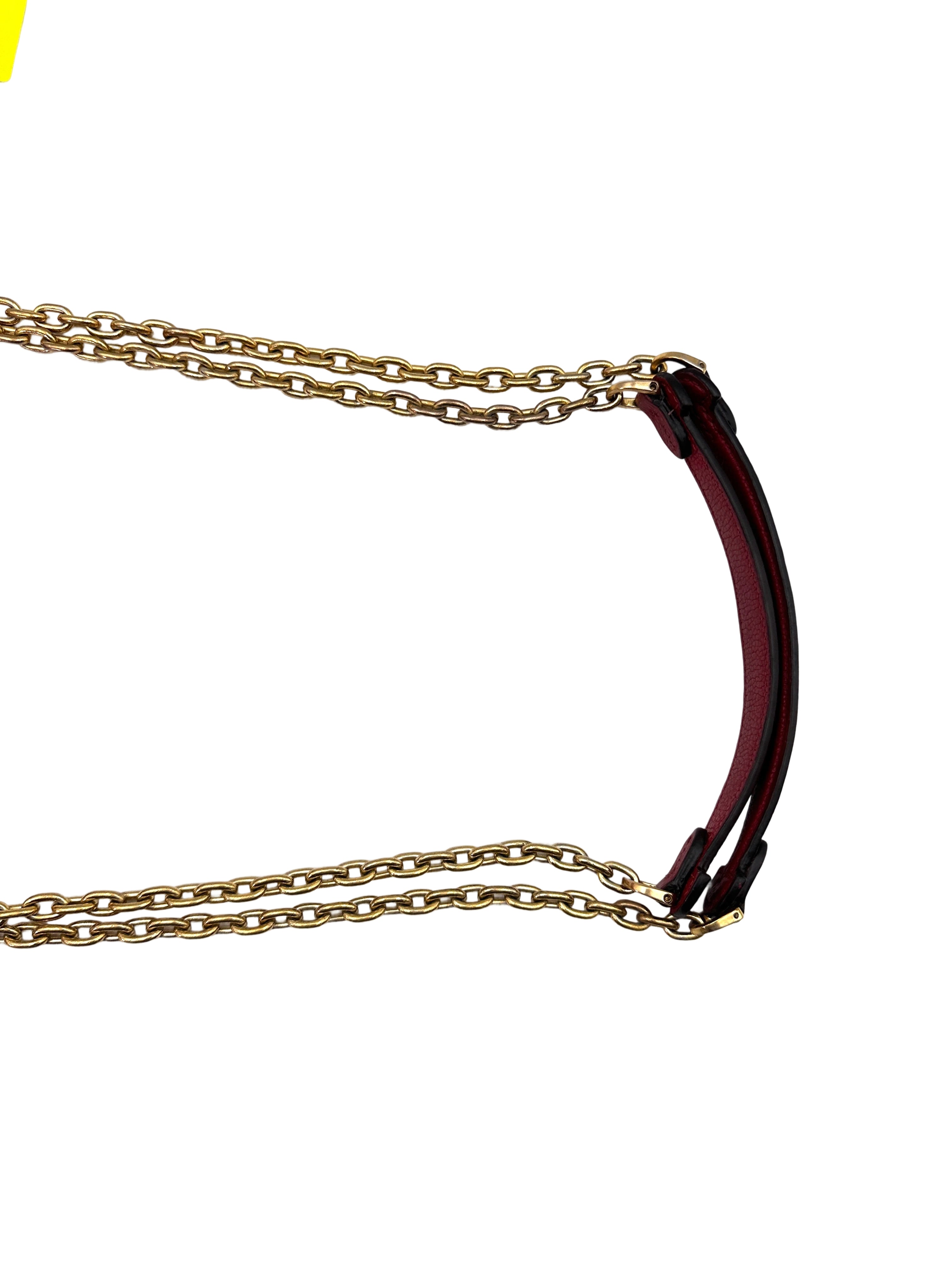 Louis Vuitton Vavin MM Red Monogram Empreinte Leather Chain Shoulder Bag LV2134