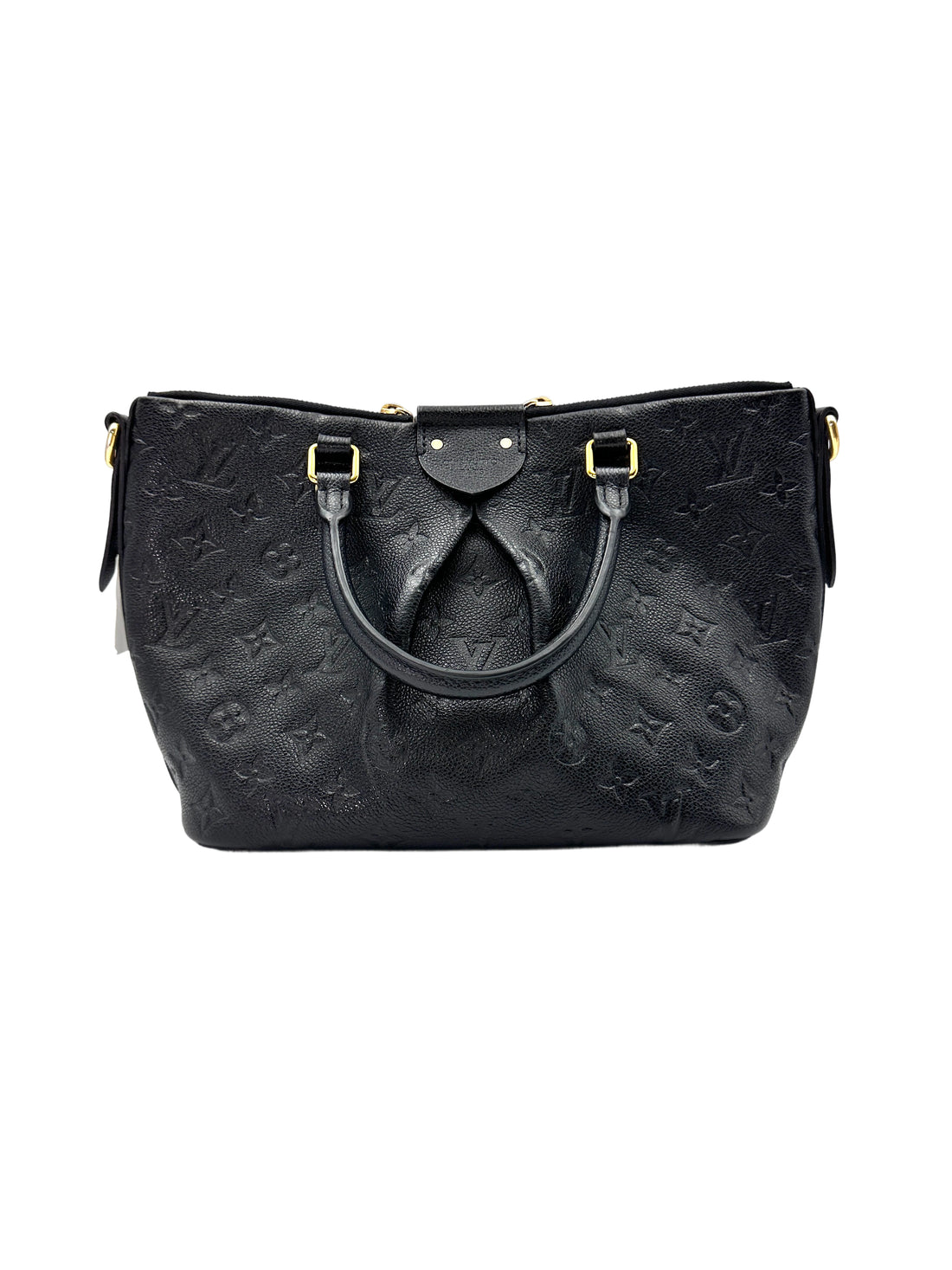 Louis Vuitton Mazarine Black Monogram Empreinte Leather Handle Bag LV2138