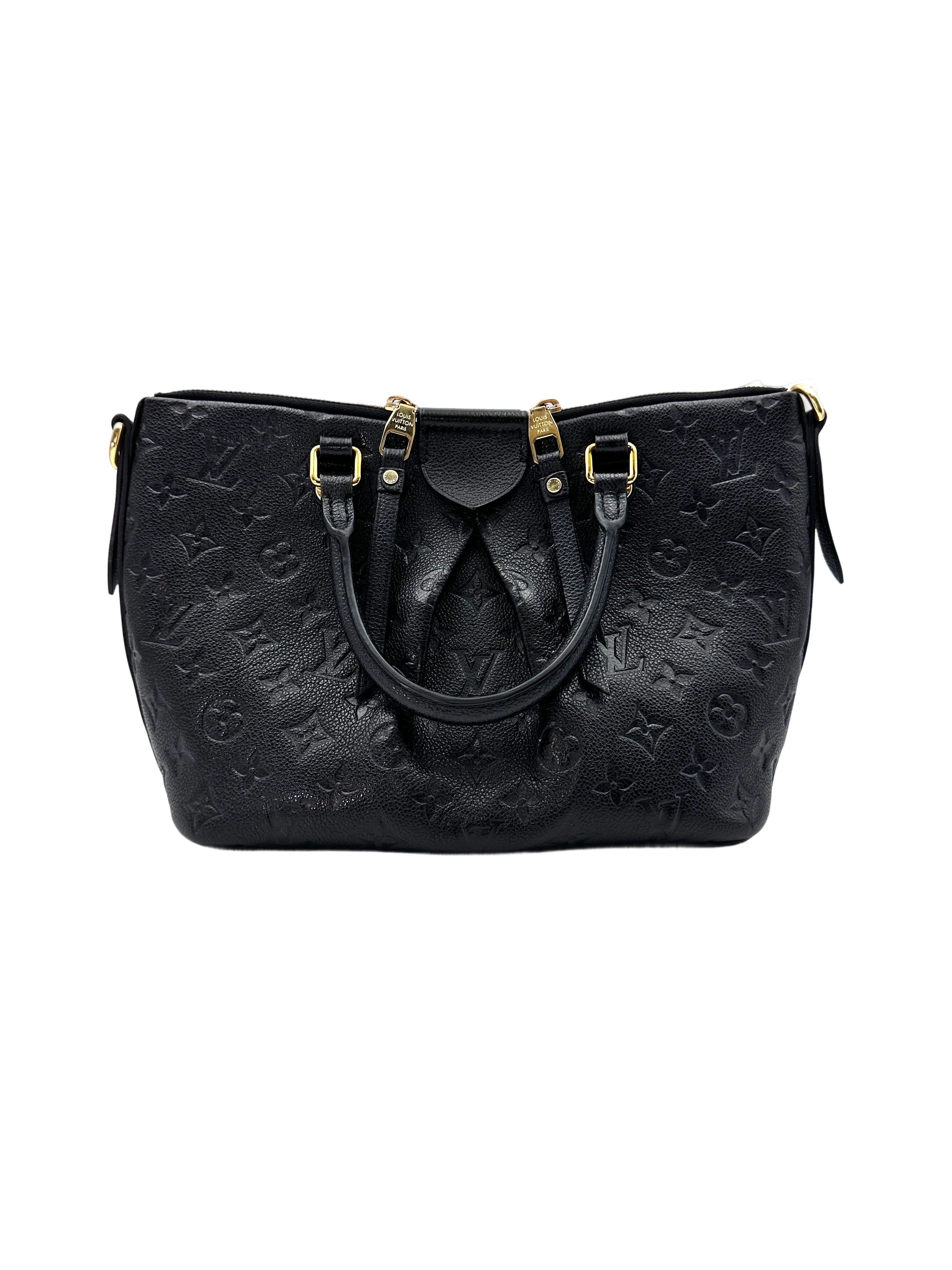 Louis Vuitton Mazarine Black Monogram Empreinte Leather Handle Bag LV2138