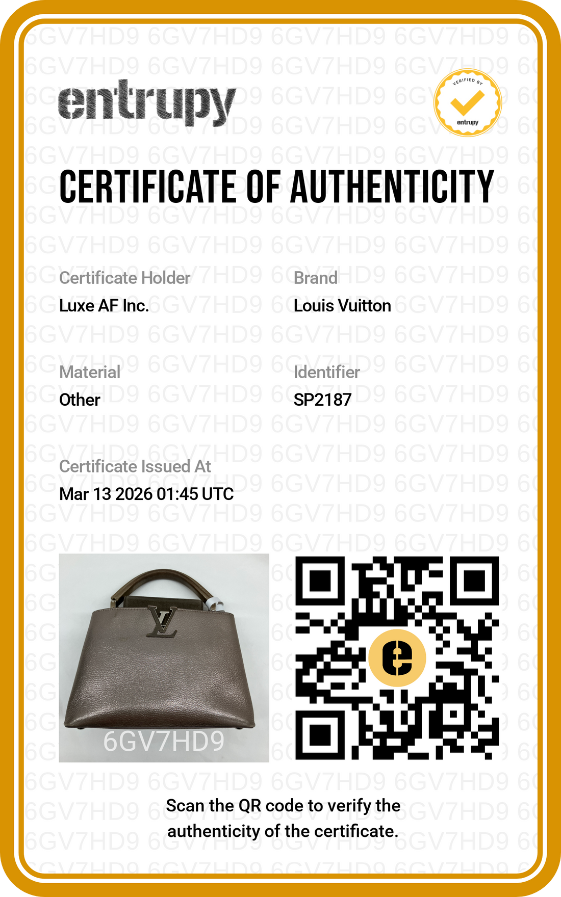 Louis Vuitton Capucines Grey Leather Top Handle Bag LV2288