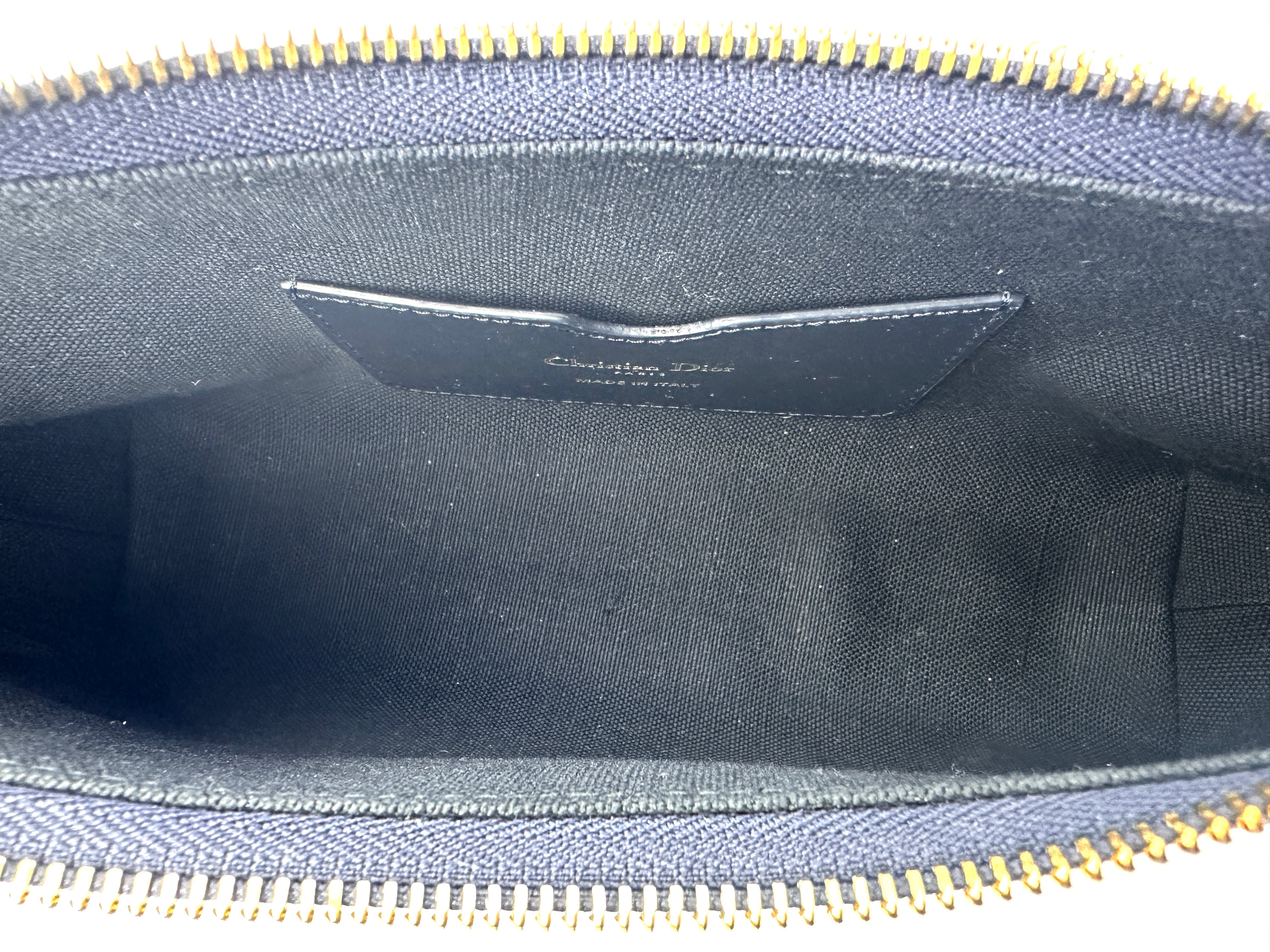 Christian Dior 30 Montaigne Cigale Blue Oblique Jacquard Shoulder Bag DRP260417