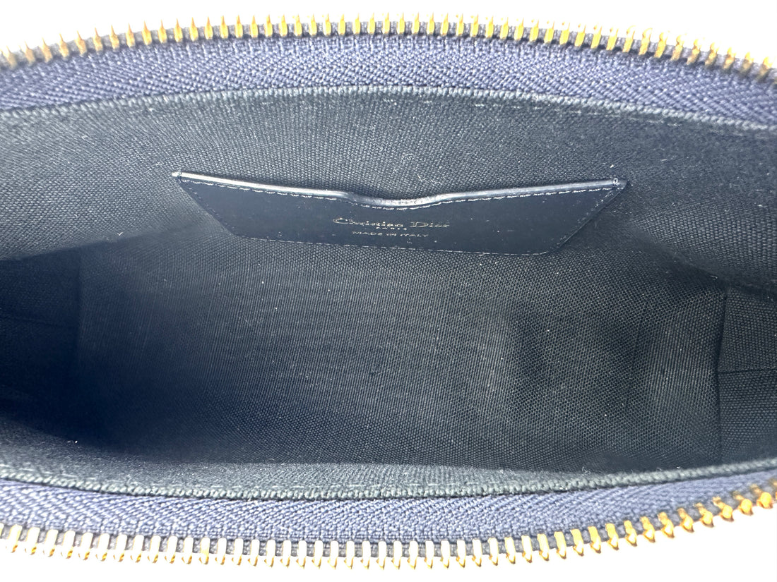Christian Dior 30 Montaigne Cigale Blue Oblique Jacquard Shoulder Bag DRP260417
