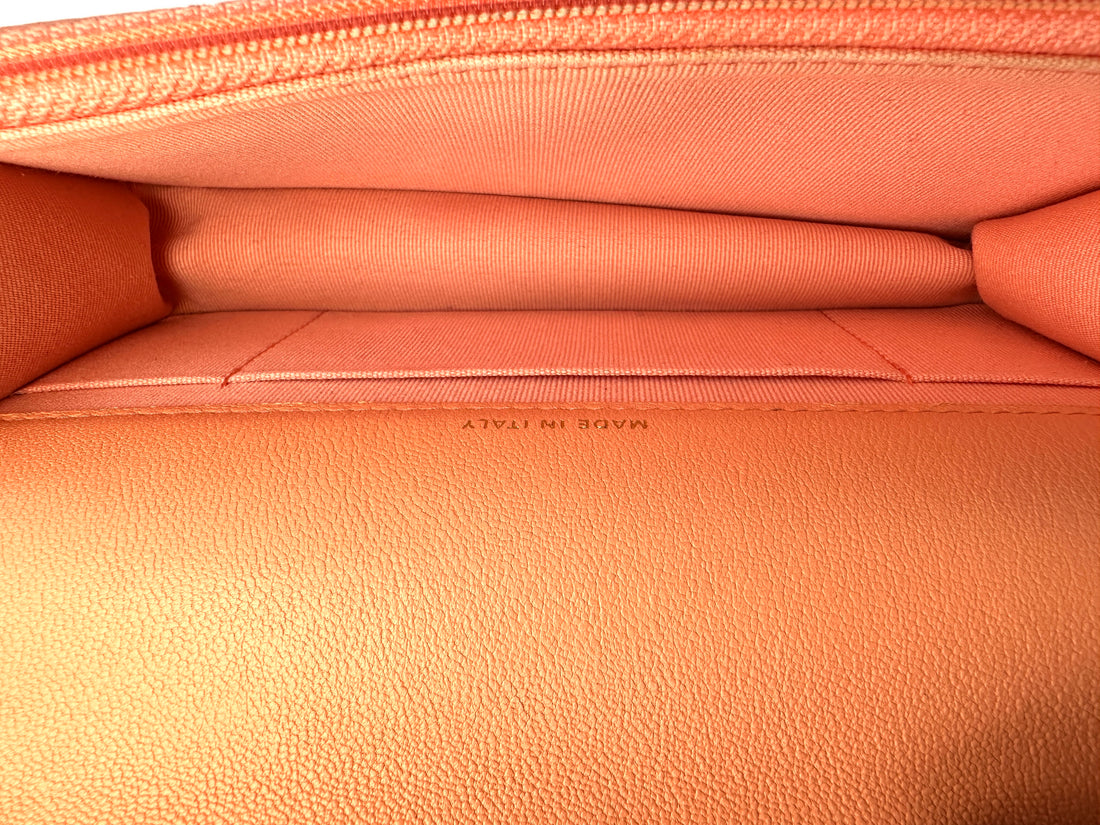 Chanel 19Bag Orange Quilted Leather Wallet On Chain(AL***95) CC1539