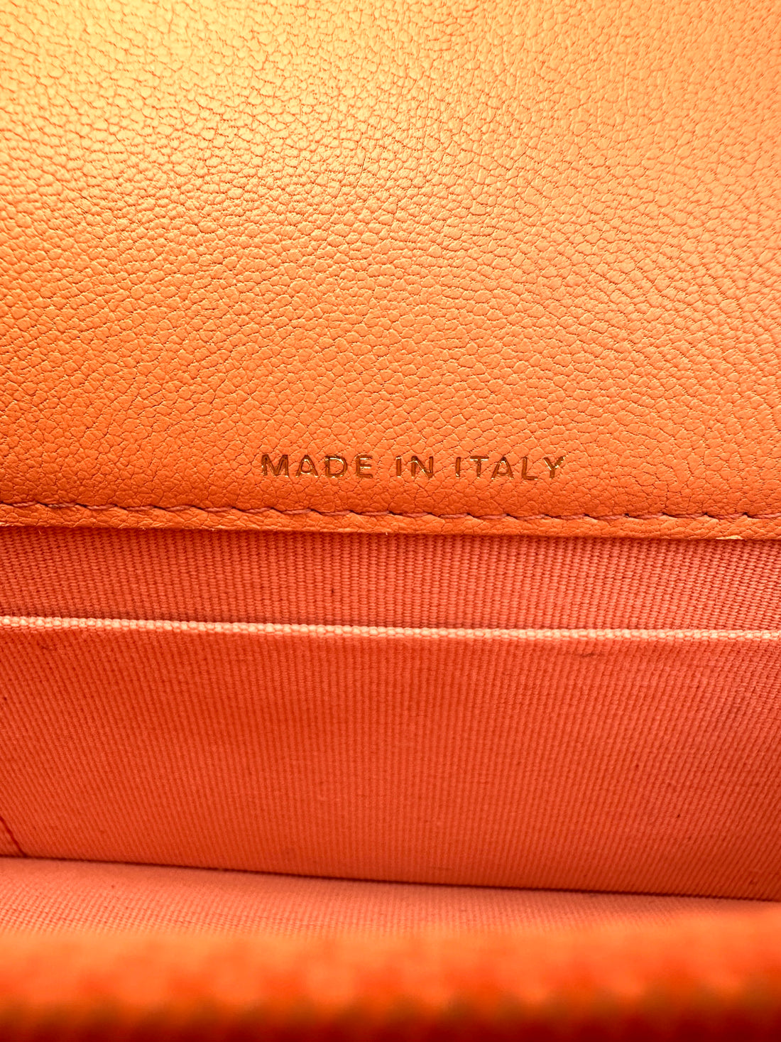 Chanel 19Bag Orange Quilted Leather Wallet On Chain(AL***95) CC1539