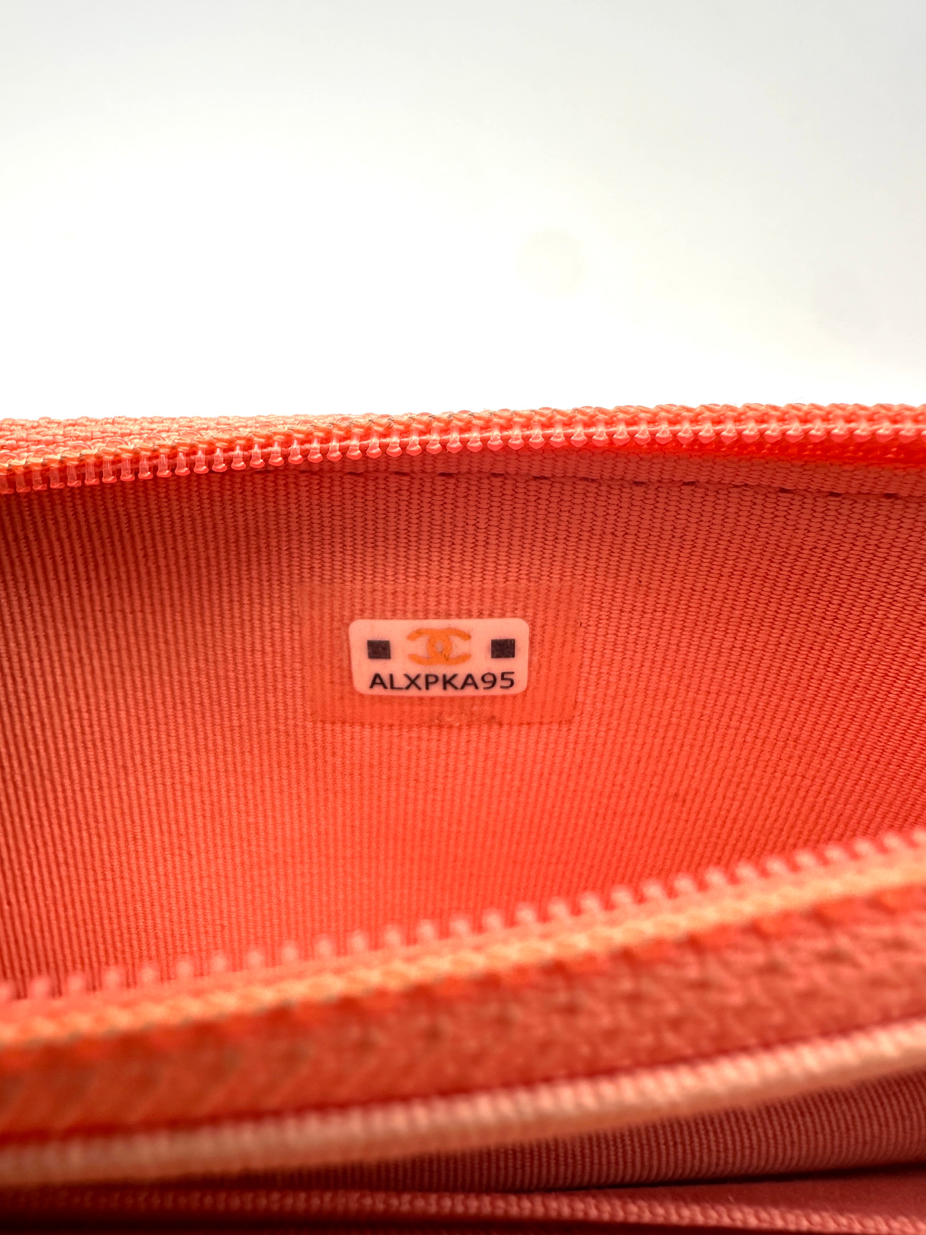 Chanel 19Bag Orange Quilted Leather Wallet On Chain(AL***95) CC1539