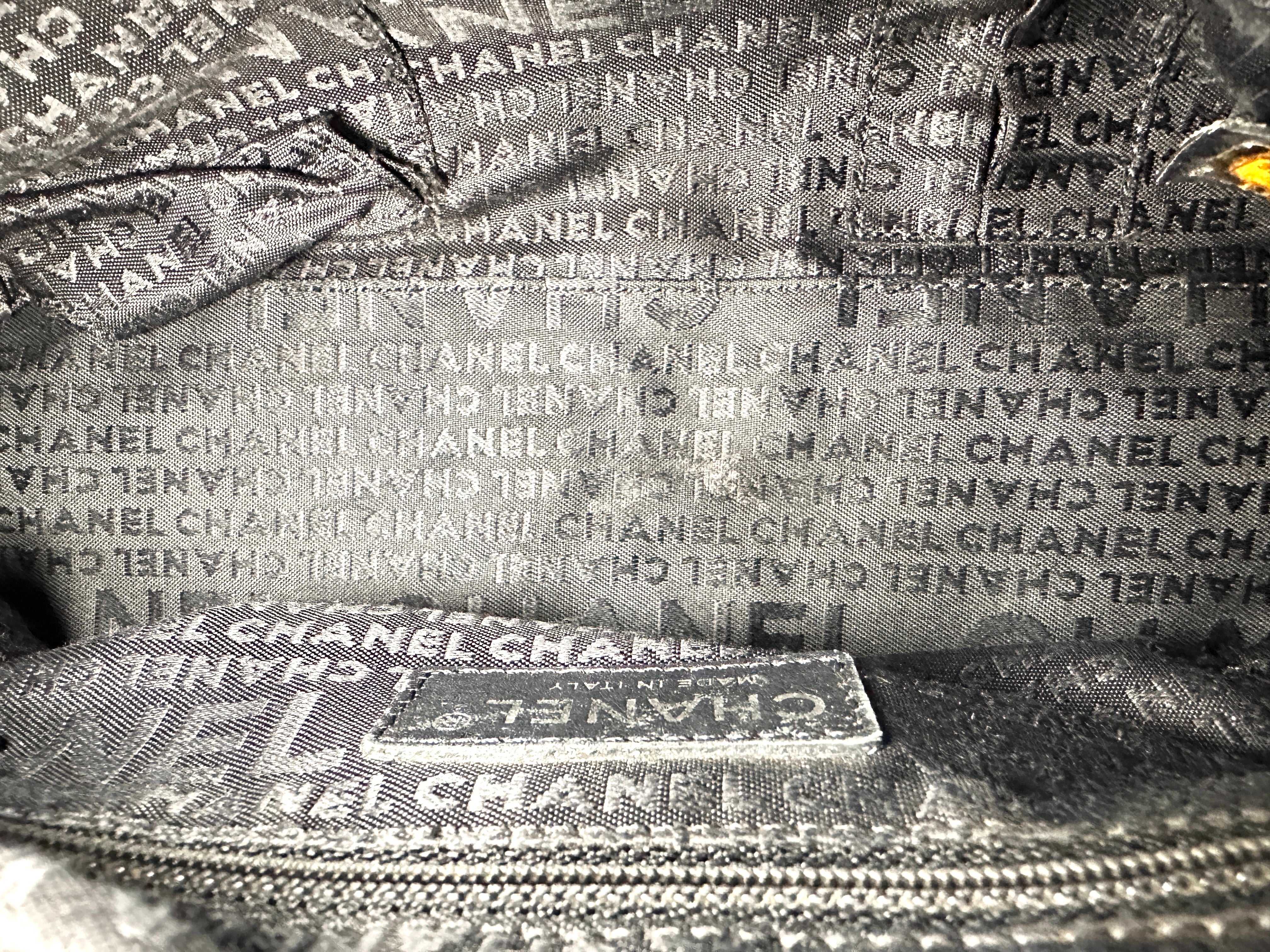 Chanel LAX Square Black Quilted Calfskin Bowler Bag(10***32) CC1542