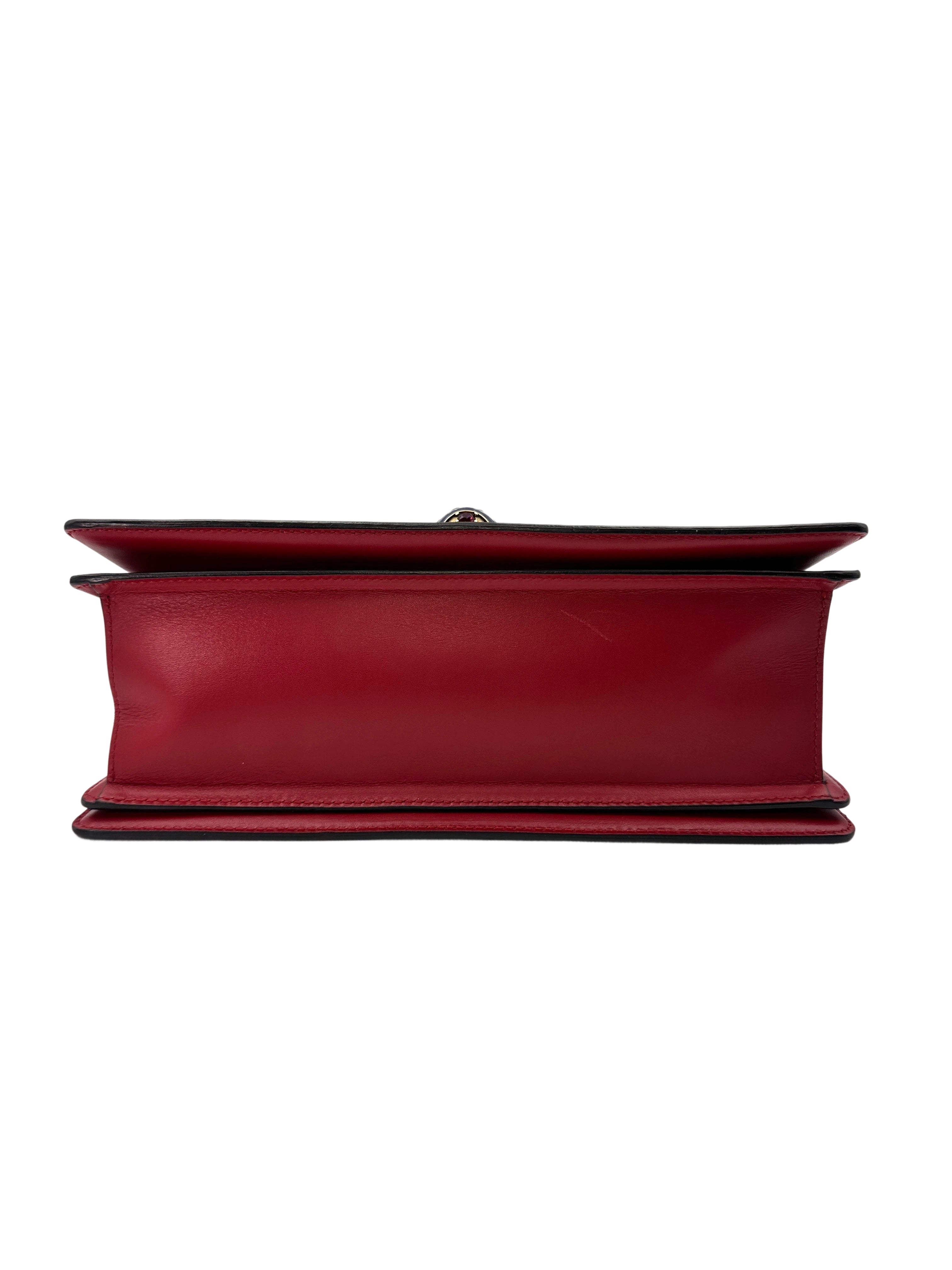 Gucci Queen Margaret Bee Multicolor Leather Top Handle Bag GG761