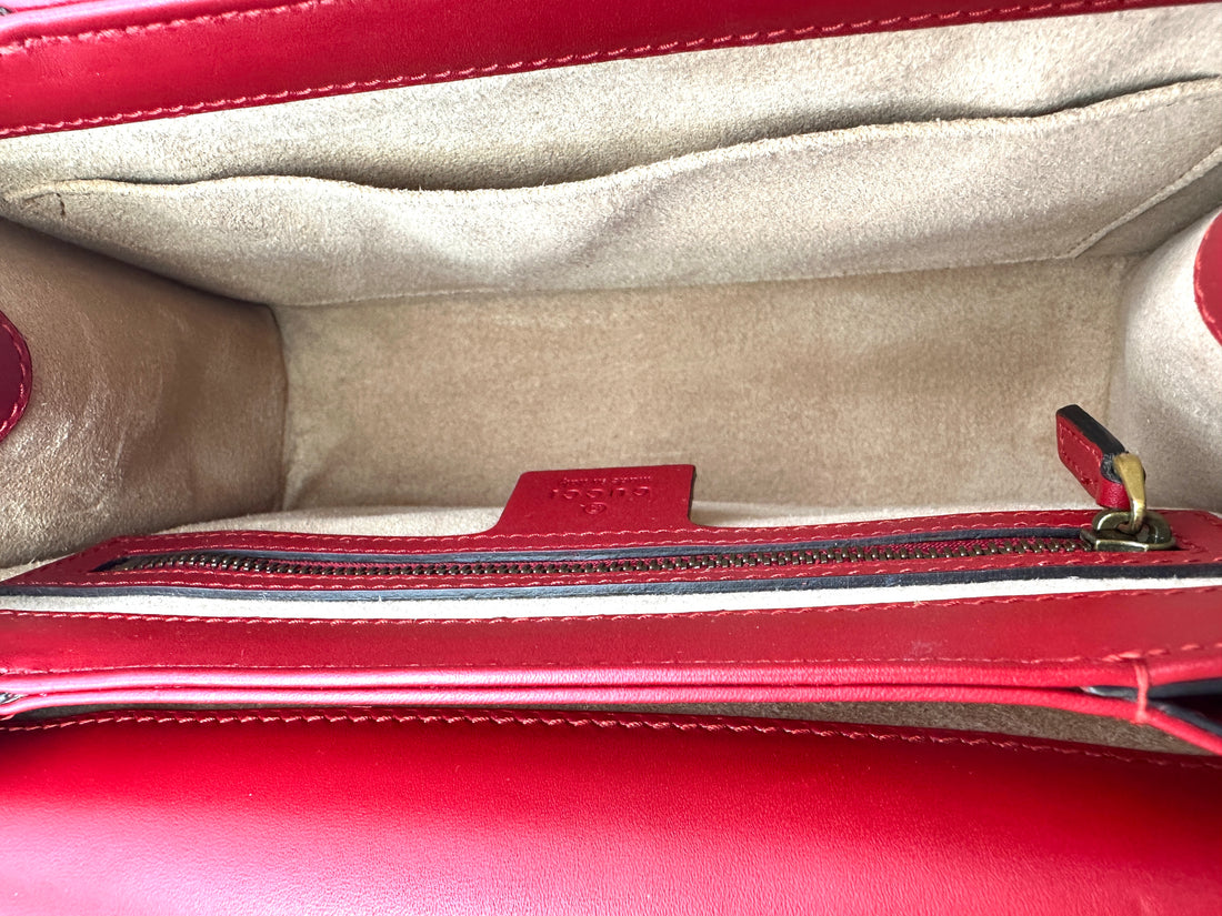 Gucci Queen Margaret Bee Multicolor Leather Top Handle Bag GG761