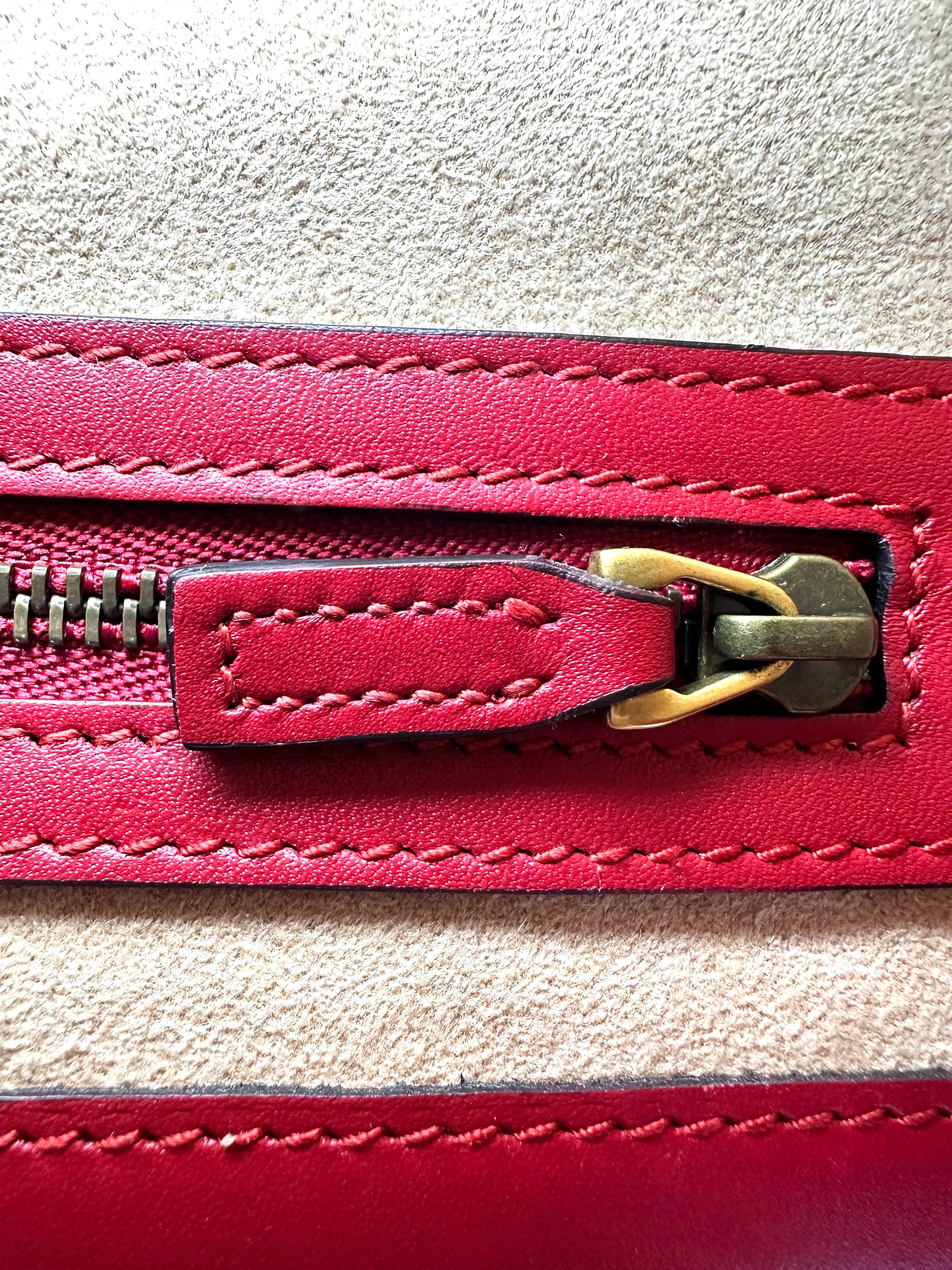 Gucci Queen Margaret Bee Multicolor Leather Top Handle Bag GG761