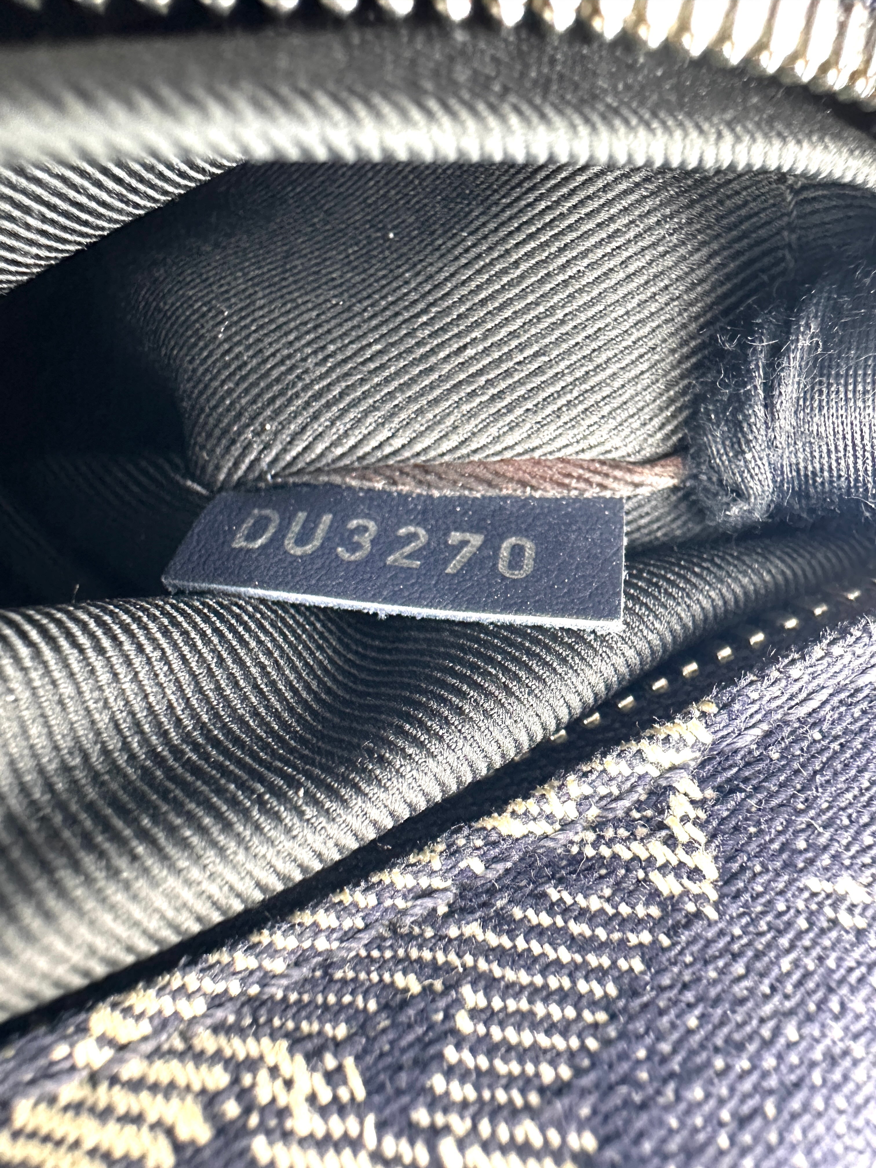 Louis Vuitton Soft Trunk Navy Monogram Tapestry Shoulder Bag LV2143