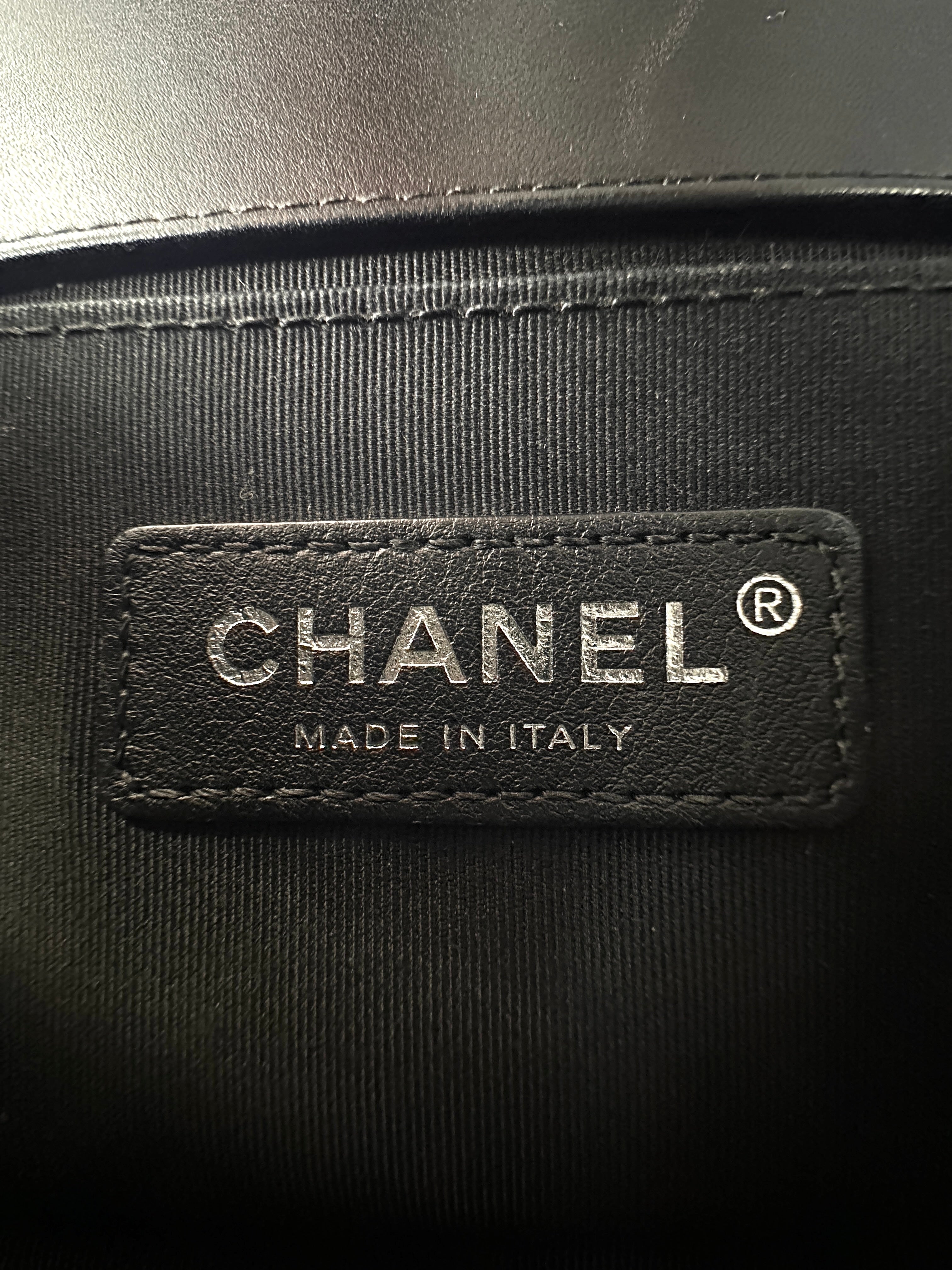 Chanel LeBoy Black Quilted Tweed With Pearl Embellished Leather Flap Bag With Silver Buckle(26***59) CC1541