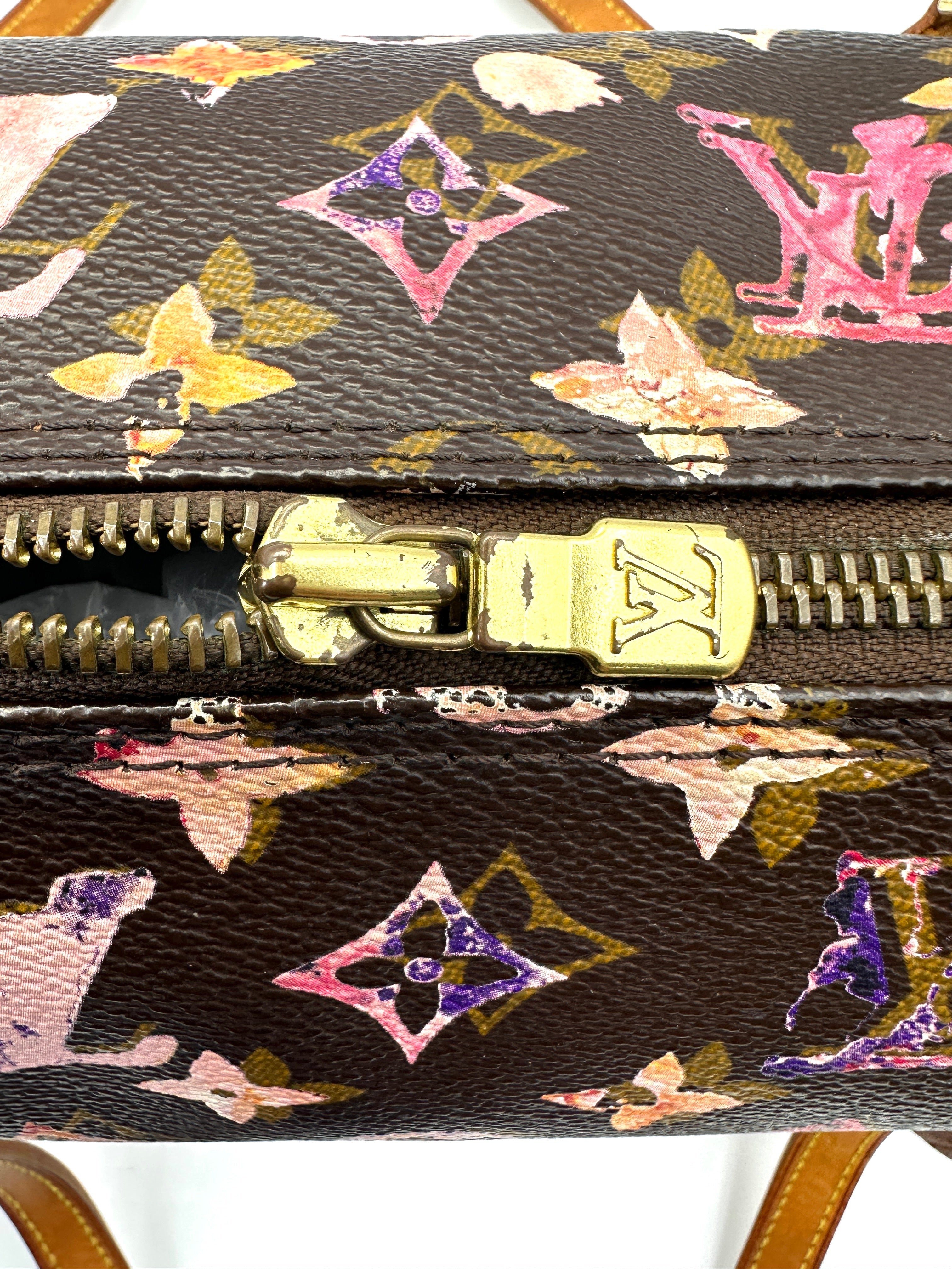 Louis Vuitton Papillon Monogram Watercolor Aquarelle Shoulder Bag LV2153