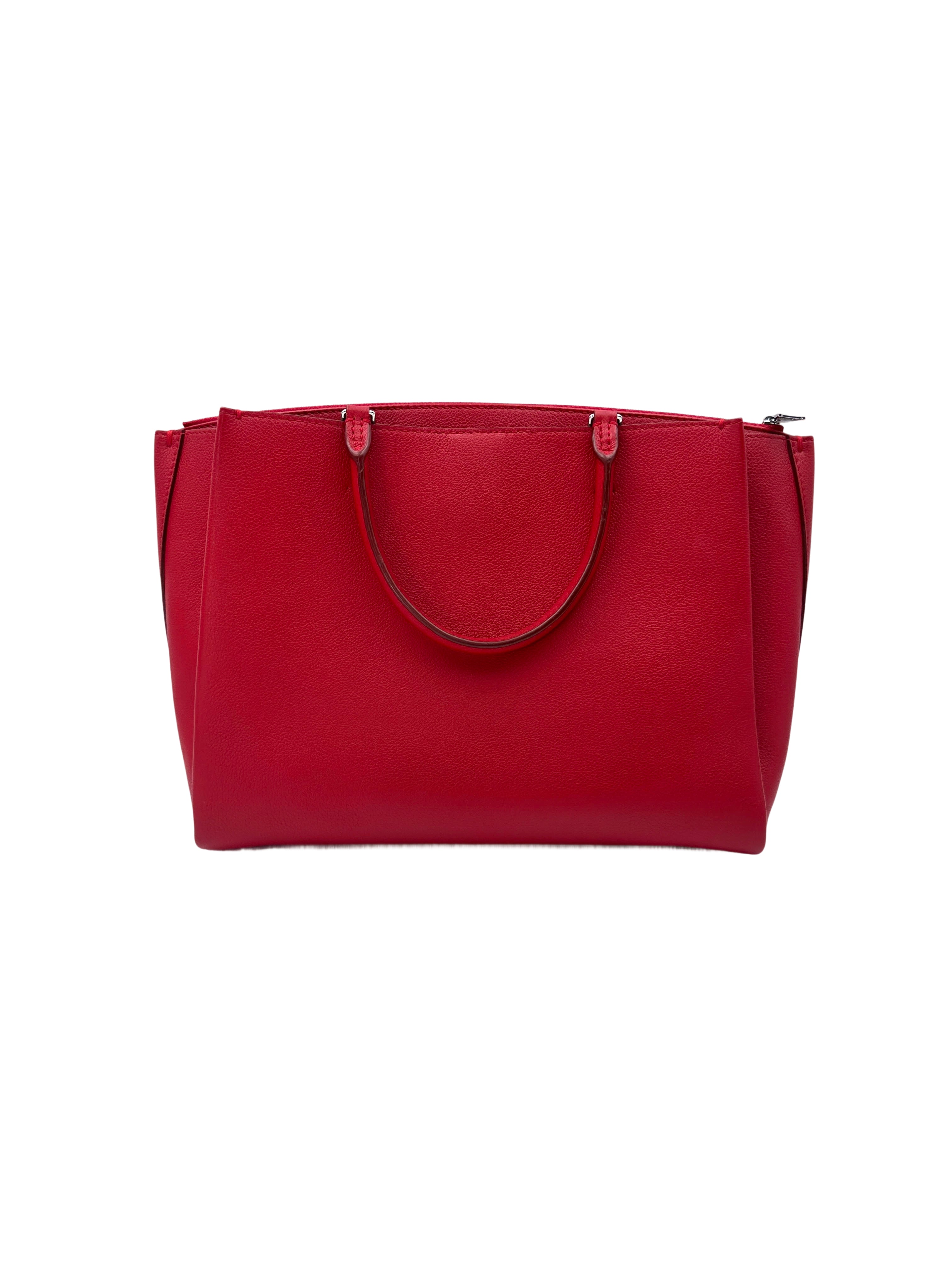 Louis Vuitton Lockmeto Red Calfskin Tote Handle Bag LV2148