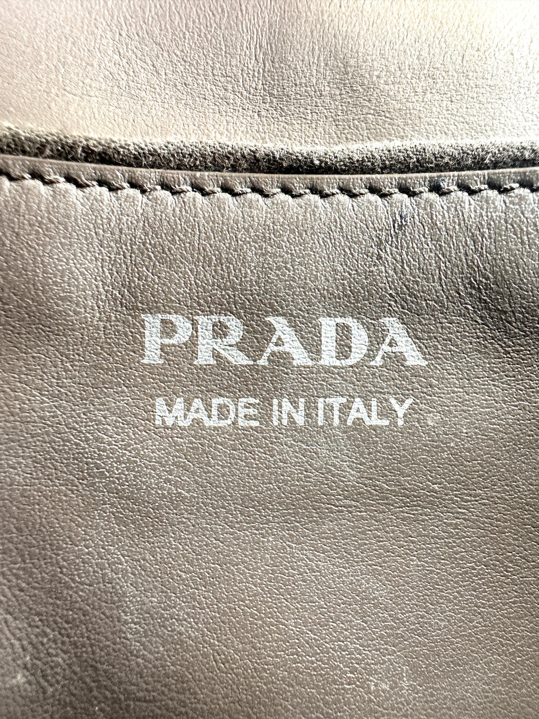 Prada Diagramme Gray Quilted Leather Small Size Flap Bag PR207