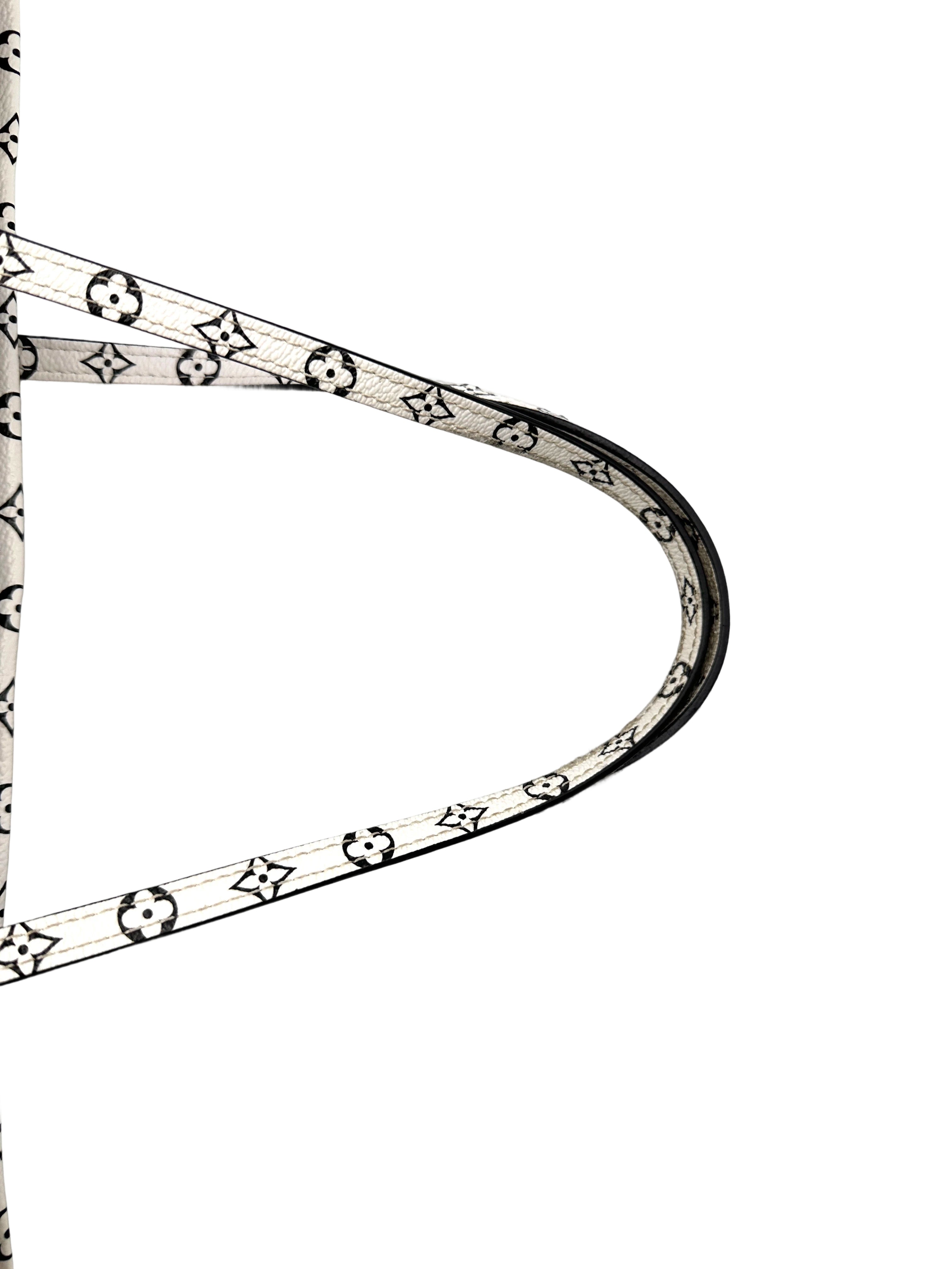 Louis Vuitton Summer 2019 Neverfull MM Green/White Giant Monogram Leather Handle Bag LV2150