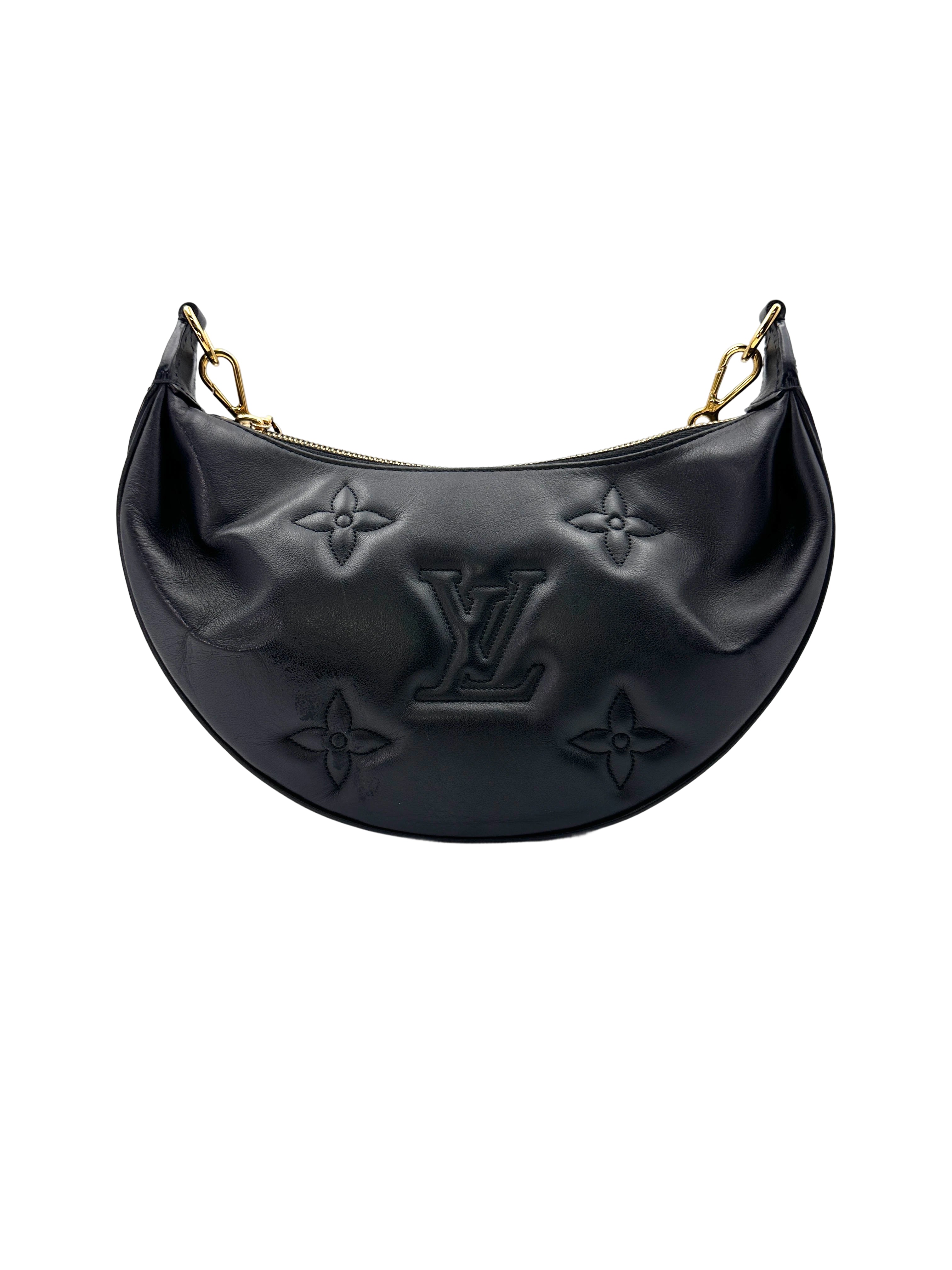 Louis Vuitton Over The Moon Black Bubblegram Quilted Leather Shoulder Bag LV2155