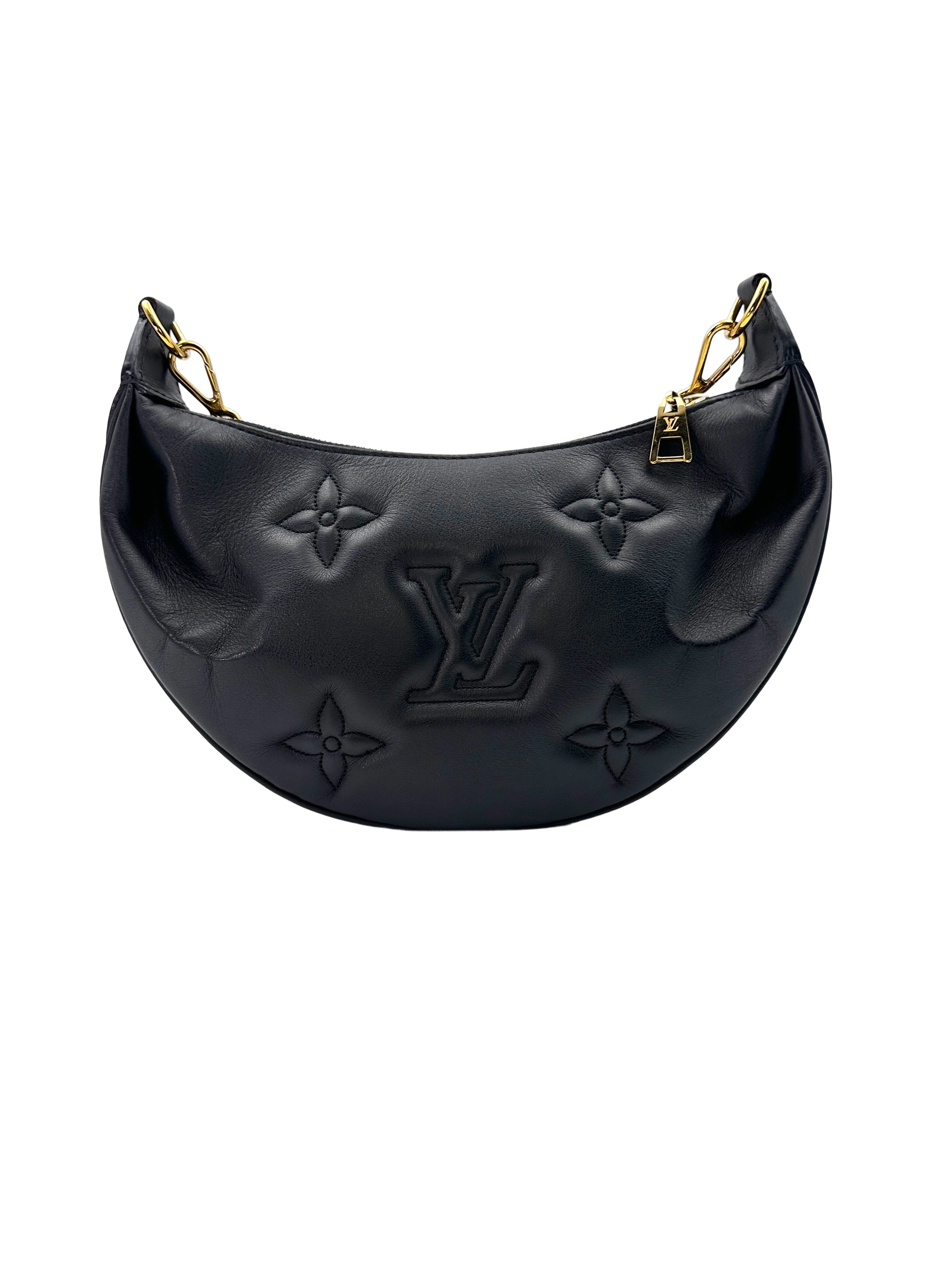 Louis Vuitton Over The Moon Black Bubblegram Quilted Leather Shoulder Bag LV2155