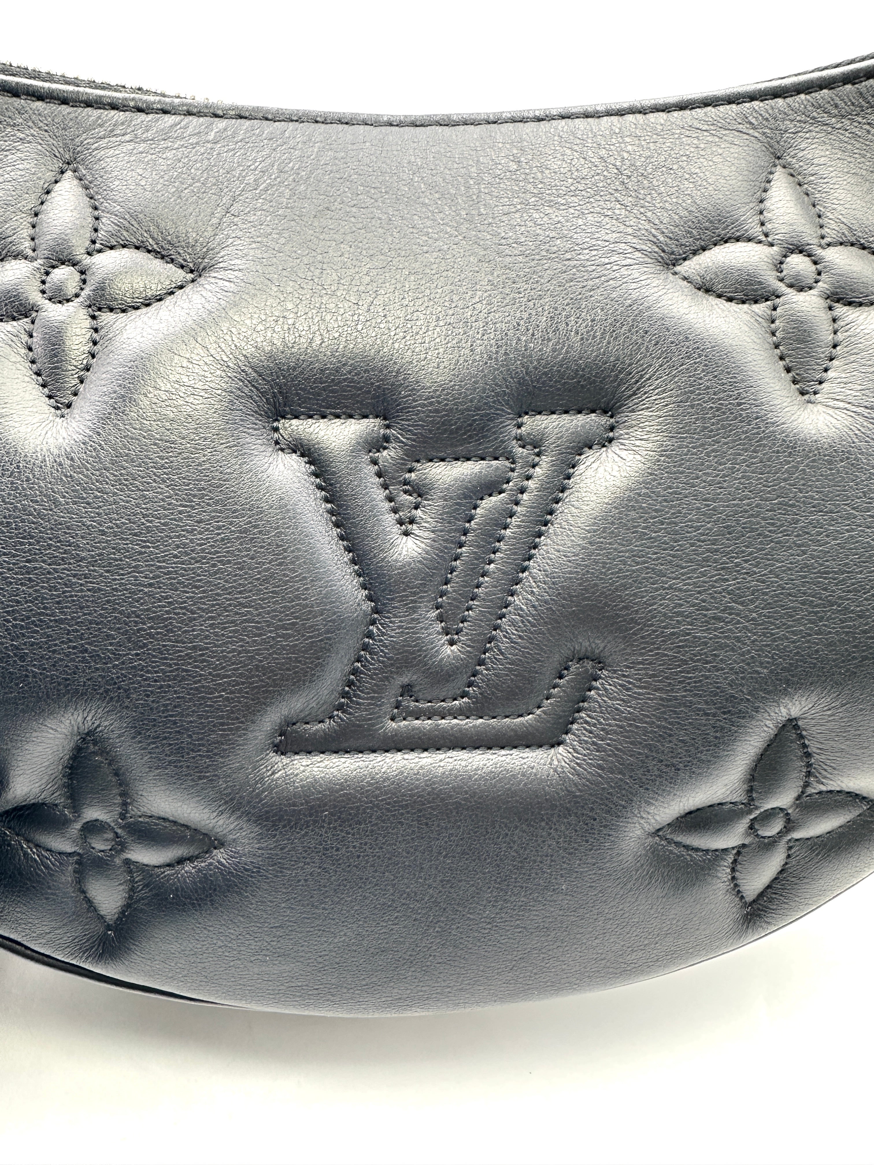 Louis Vuitton Over The Moon Black Bubblegram Quilted Leather Shoulder Bag LV2155