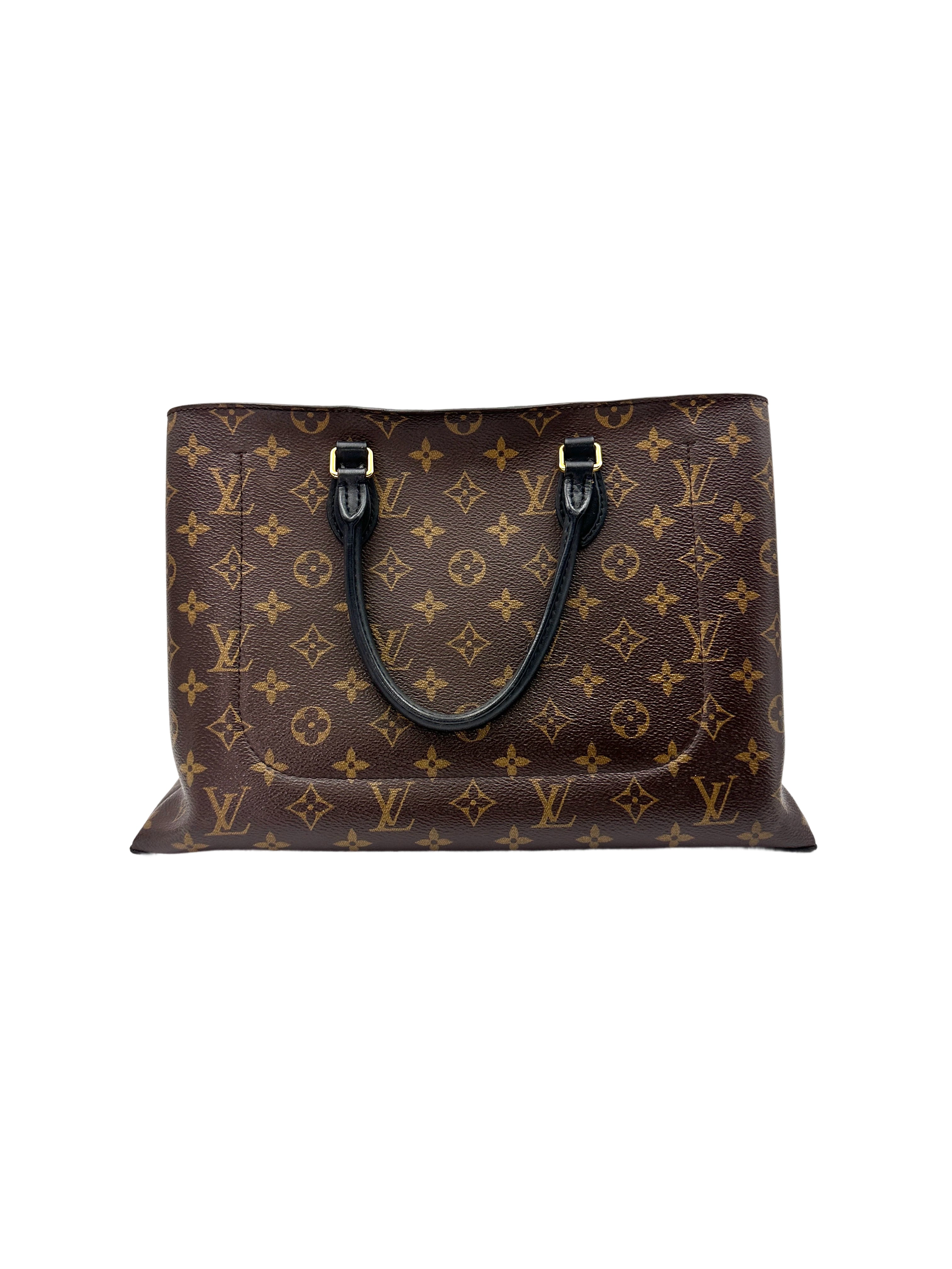 Louis Vuitton Monogram Canvas Flower Tote Handle Bag LV2156