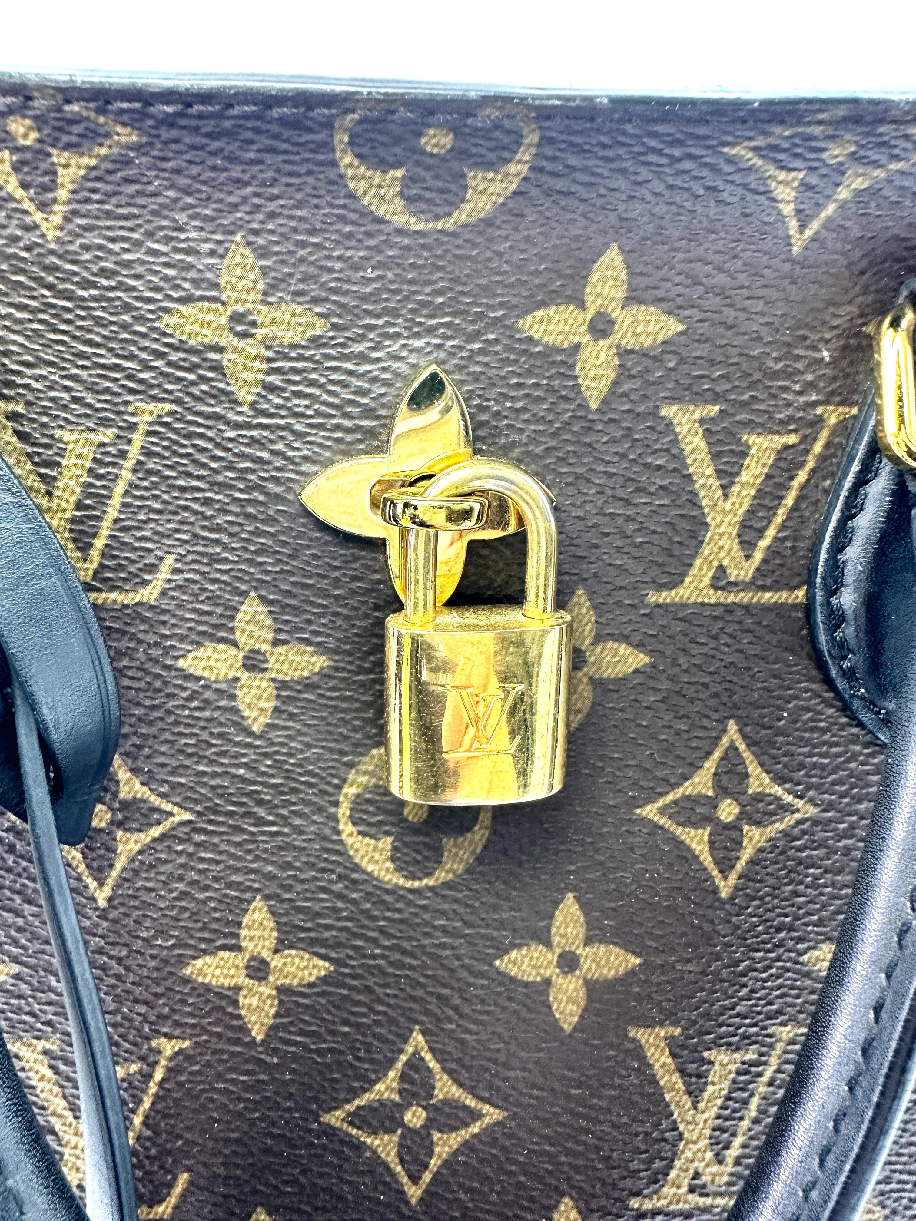 Louis Vuitton Monogram Canvas Flower Tote Handle Bag LV2156