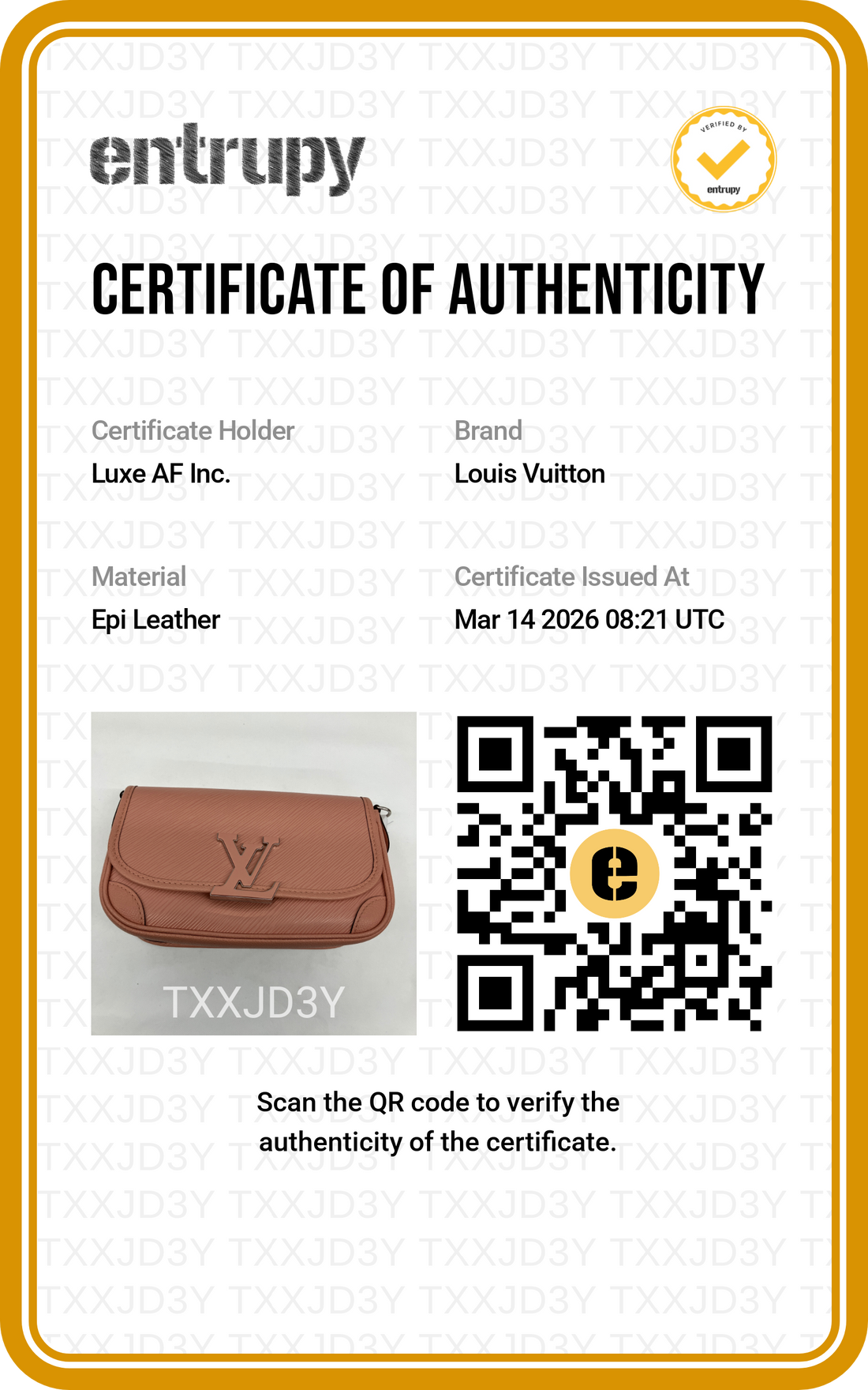 Louis Vuitton Buci Caramel Epi Leather Shoulder Bag LV2230