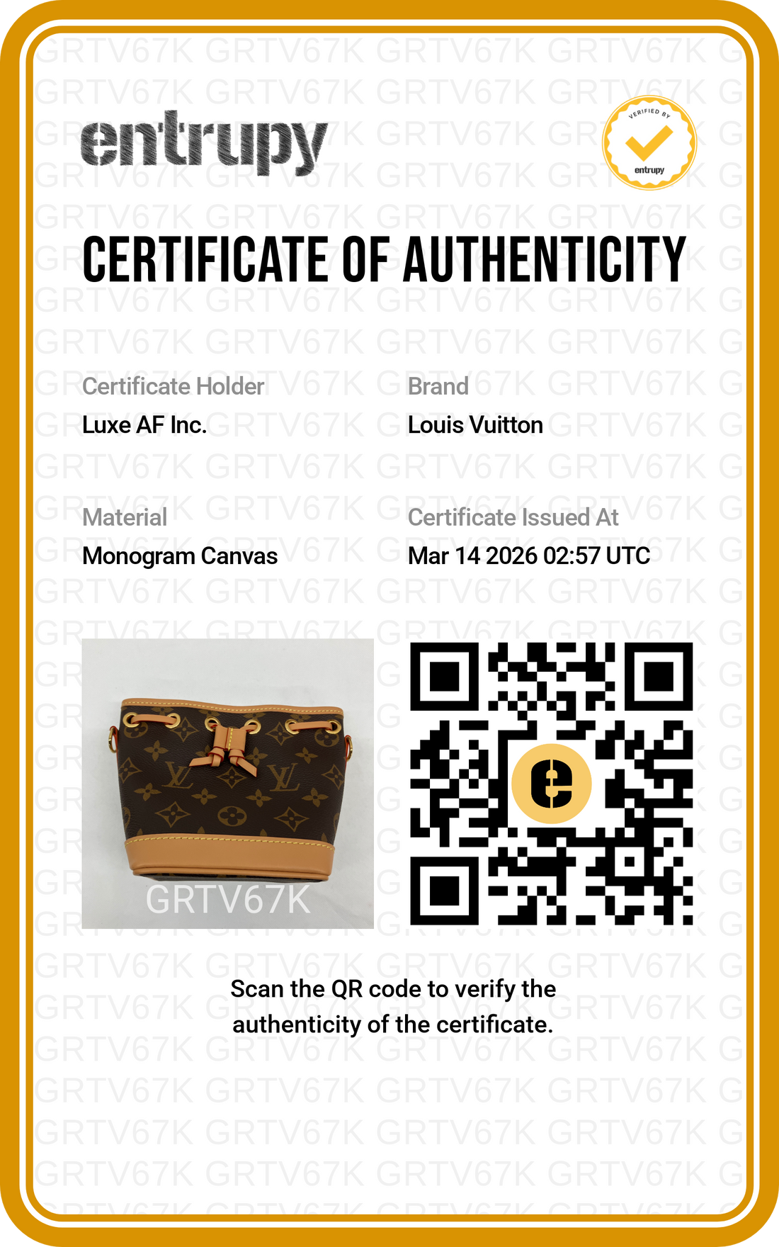 Louis Vuitton Monogram Nano Noe Bucket Bag LVB260423