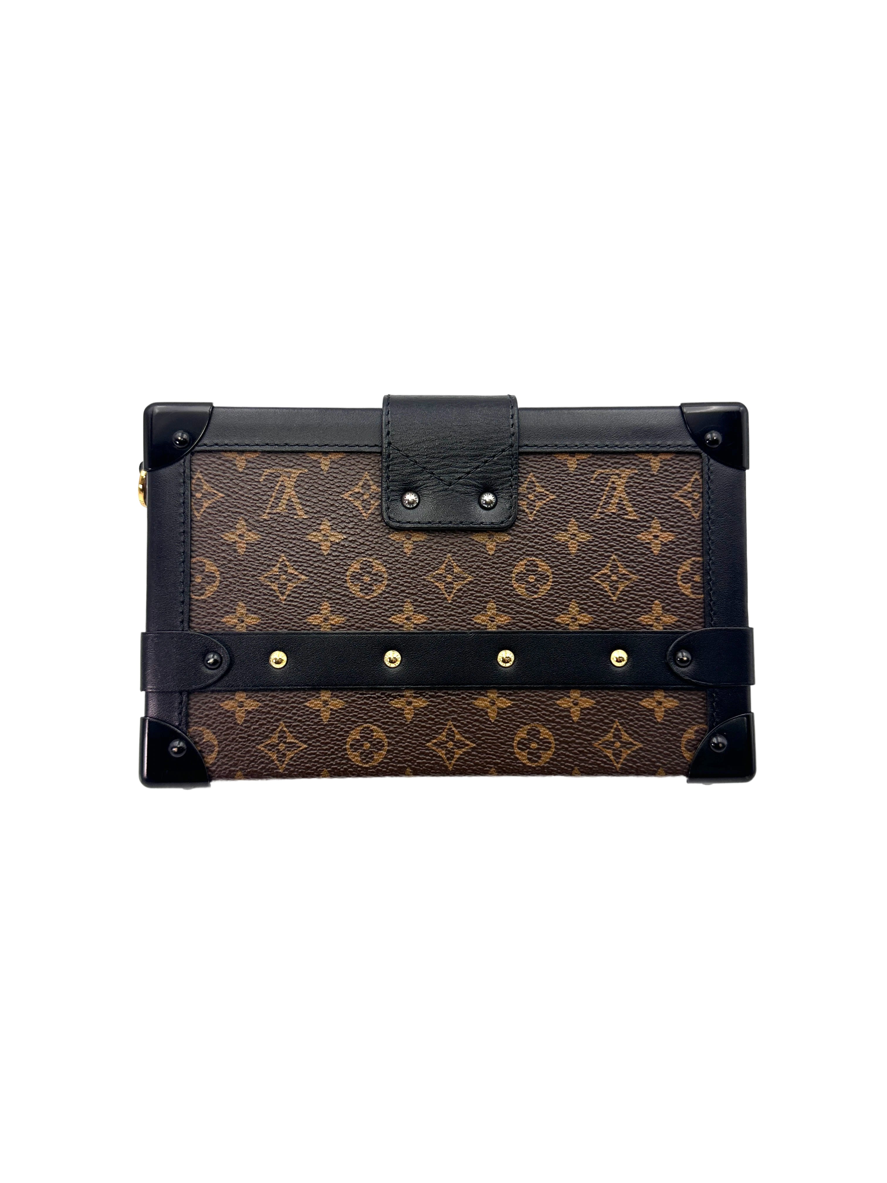 Louis Vuitton Petite Malle Brown Monogram Canvas Shoulder Bag LV2162