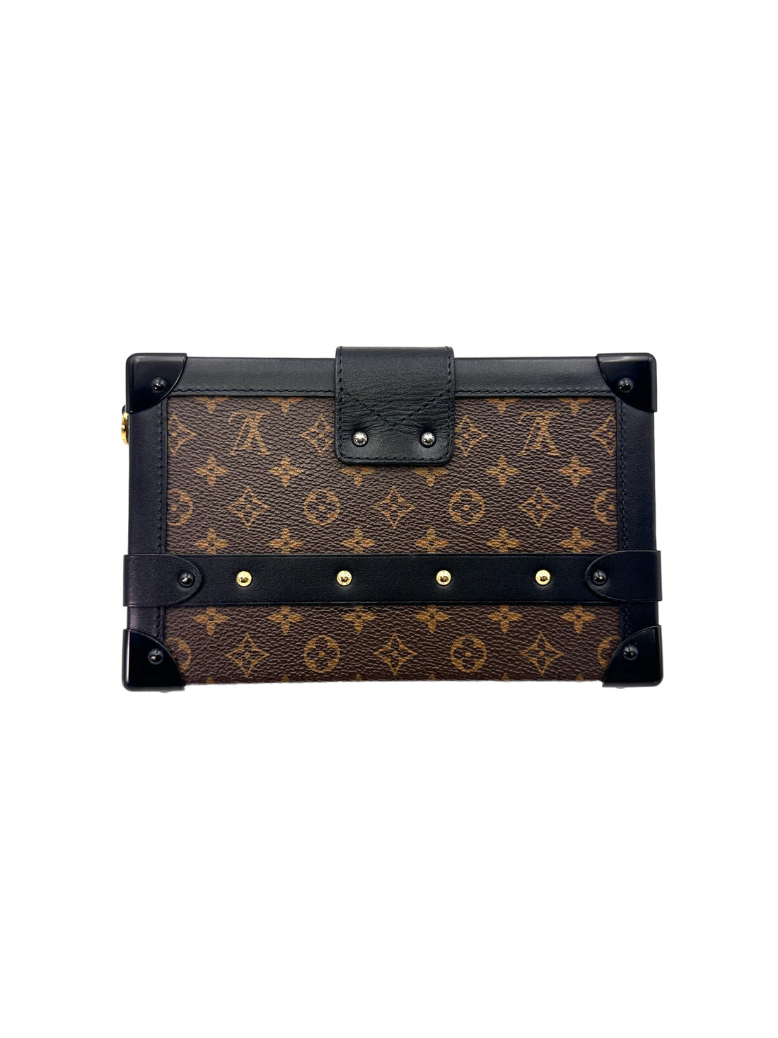Louis Vuitton Petite Malle Brown Monogram Canvas Shoulder Bag LV2162