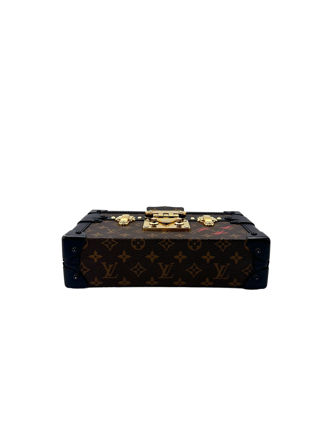 Louis Vuitton Petite Malle Brown Monogram Canvas Shoulder Bag LV2162
