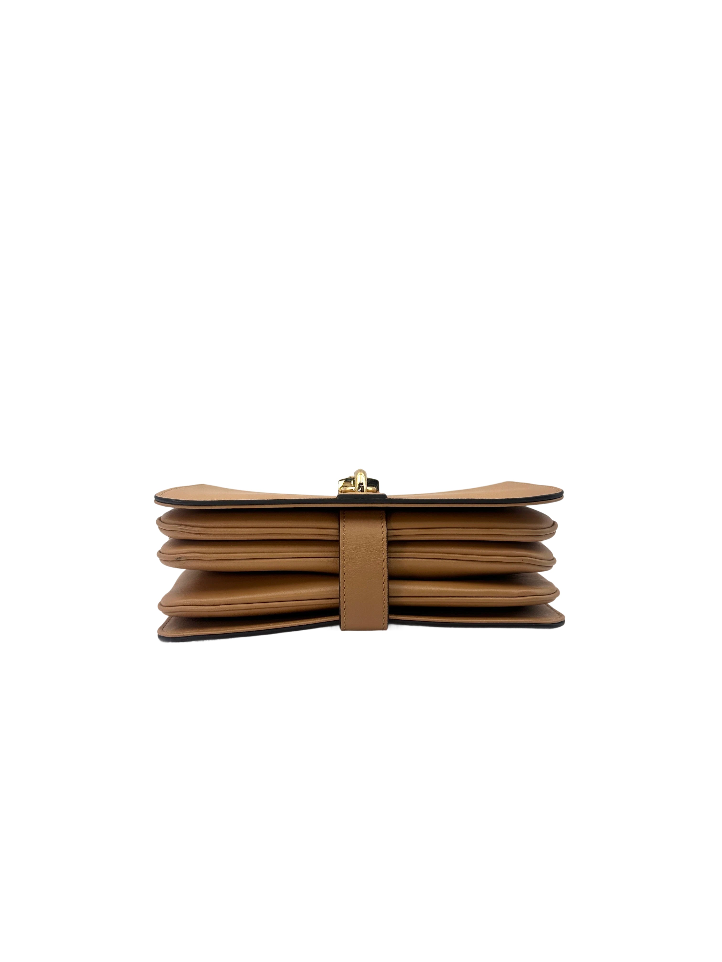 Louis Vuitton Rendez-Vous Camel Leather Shoulder Bag LV2164
