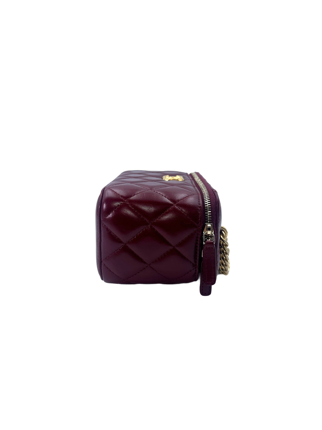 Chanel 23B Red Quilted Lambskin Vanity Case With Gold Hardware(GE***1C) CC1554