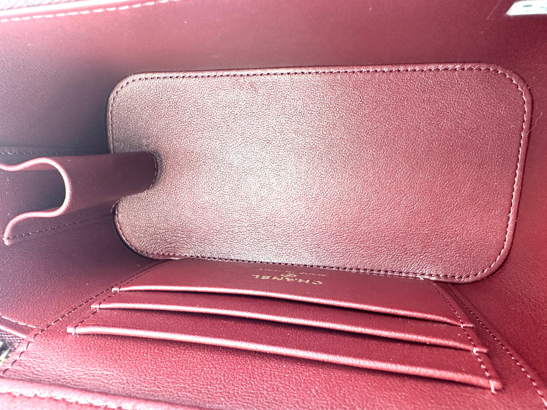 Chanel 23B Red Quilted Lambskin Vanity Case With Gold Hardware(GE***1C) CC1554