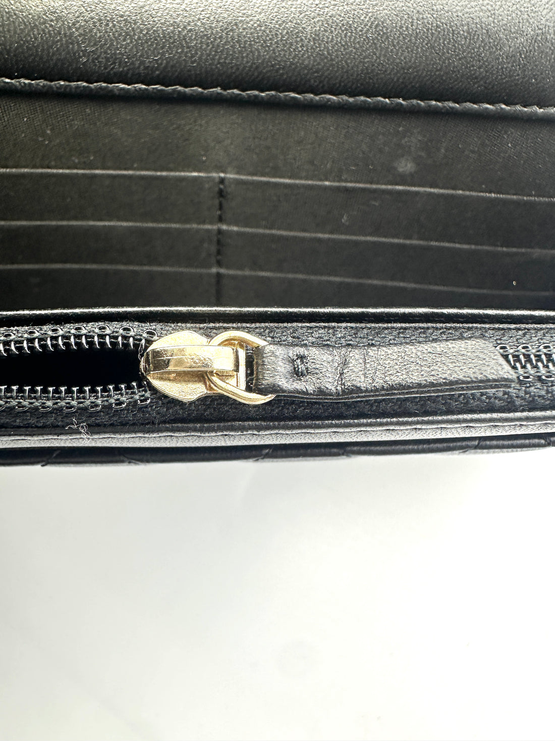 Chanel LeBoy Black Quilted Lambskin Wallet On Chain With Gold Buckle(22***99) CC1552