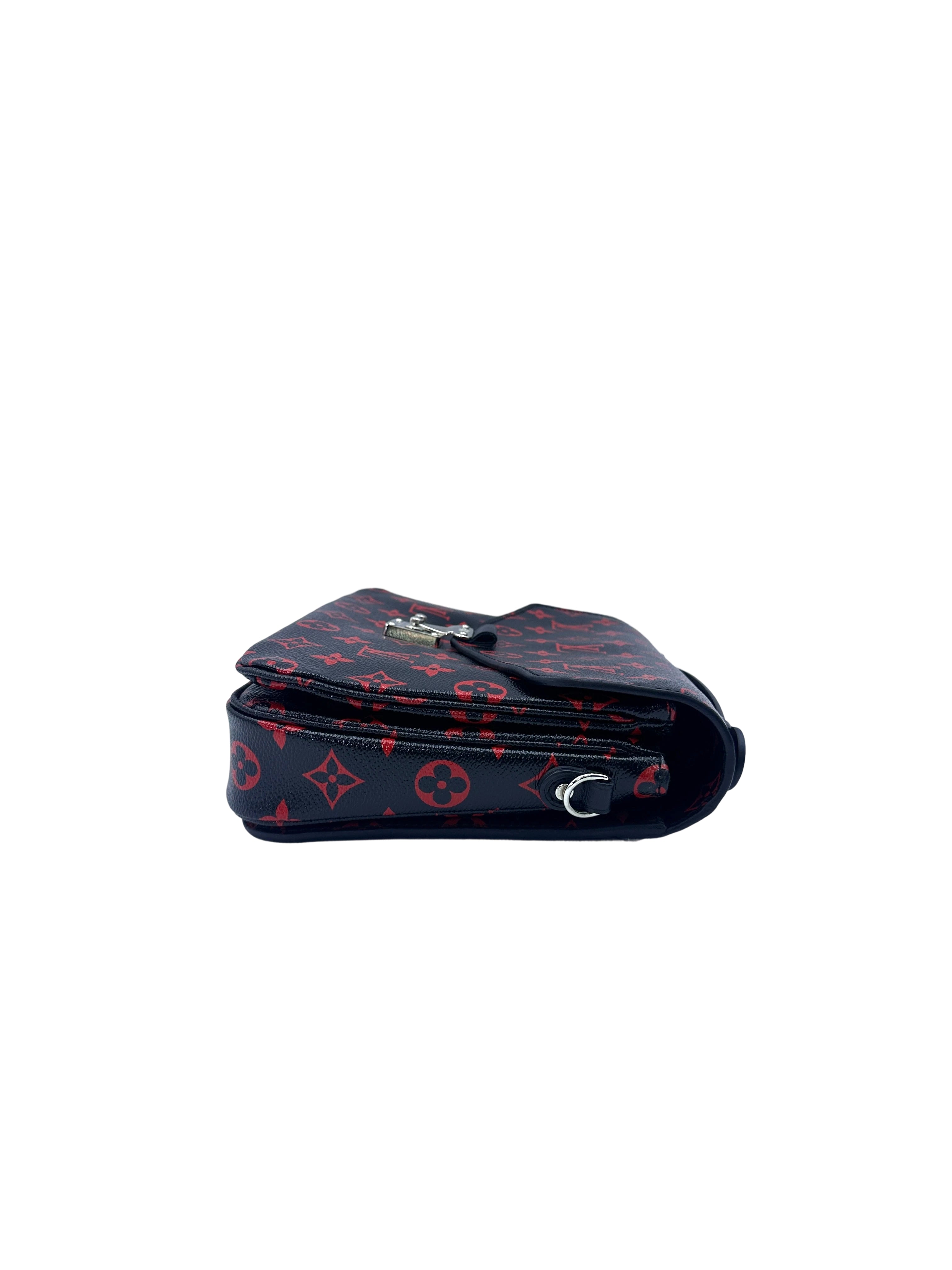 Louis Vuitton Pochette Metis Infrarouge Red/Black Monogram Canvas Shoulder Bag LV2167