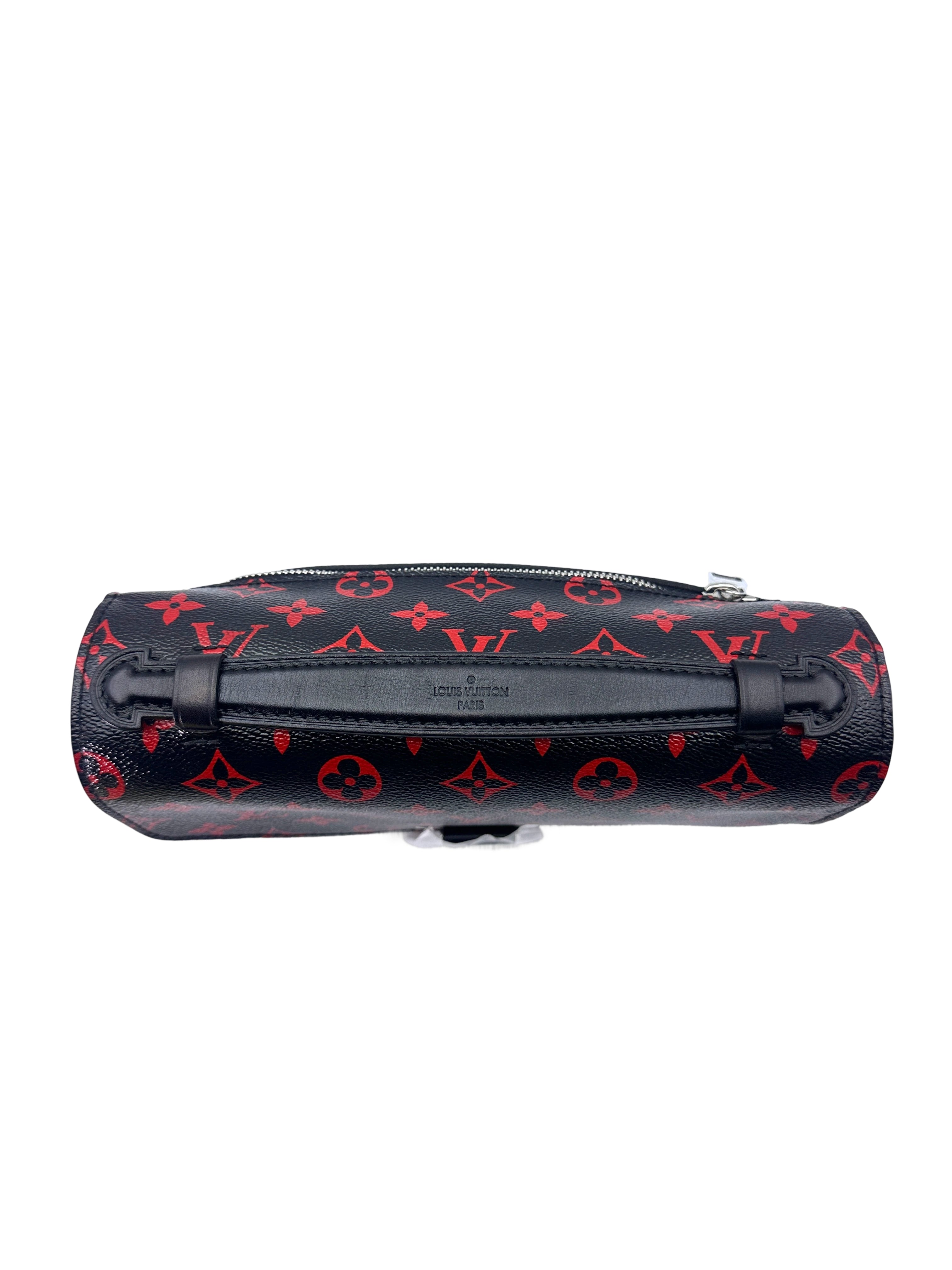 Louis Vuitton Pochette Metis Infrarouge Red/Black Monogram Canvas Shoulder Bag LV2167