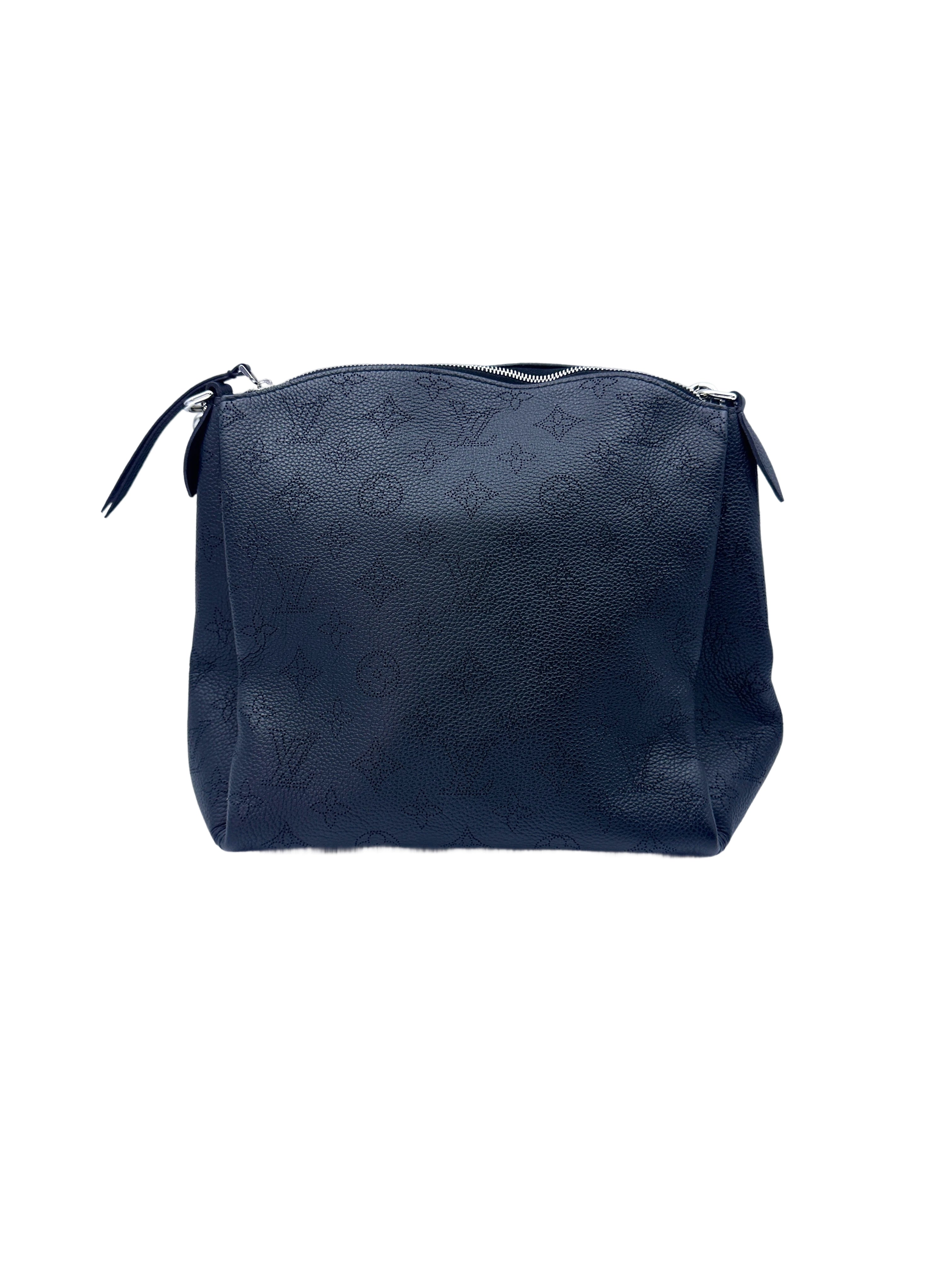 Louis Vuitton Mahina Babyone Black Perforated Leather Chain Bag LV2175