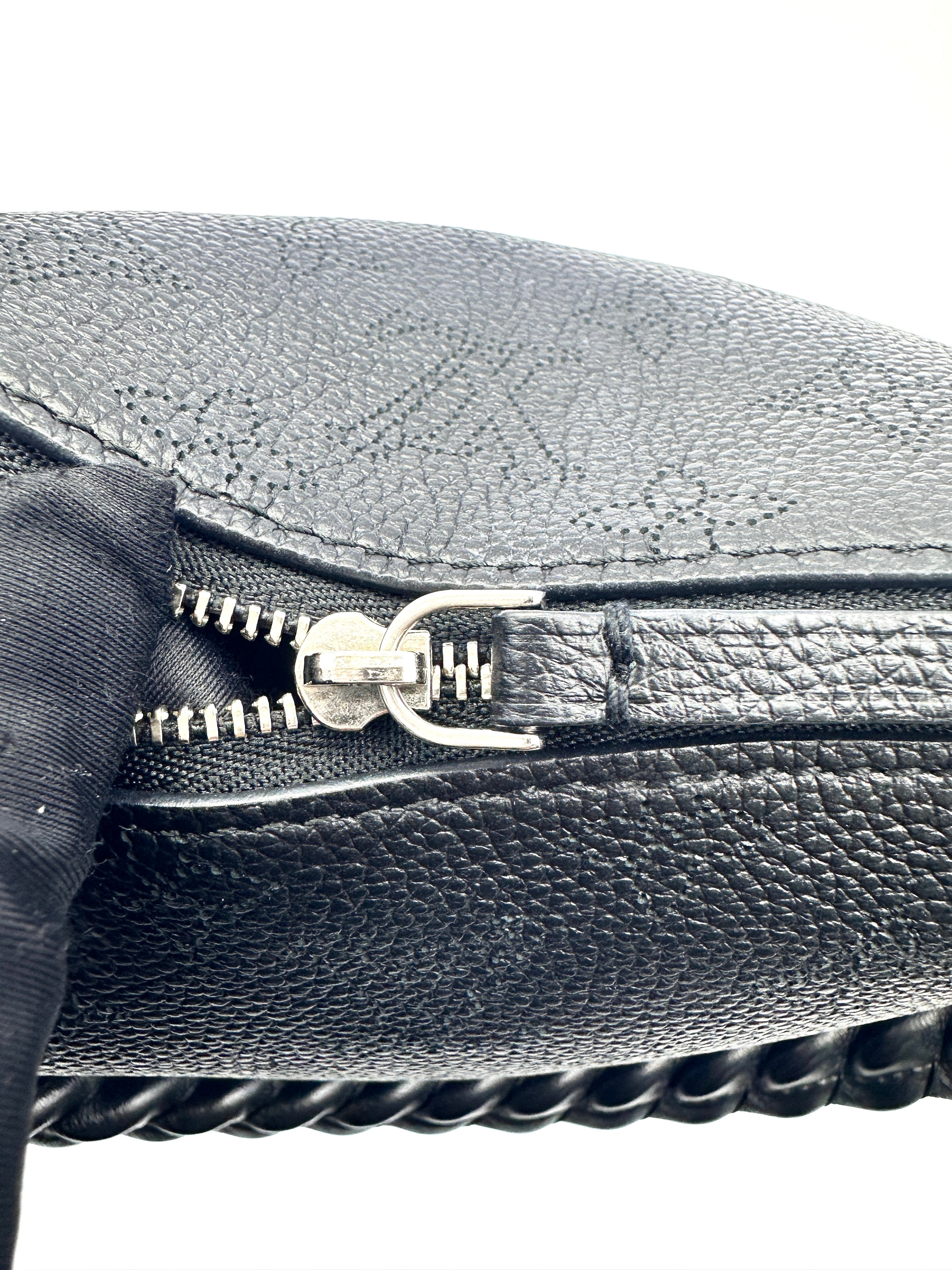 Louis Vuitton Mahina Babyone Black Perforated Leather Chain Bag LV2175