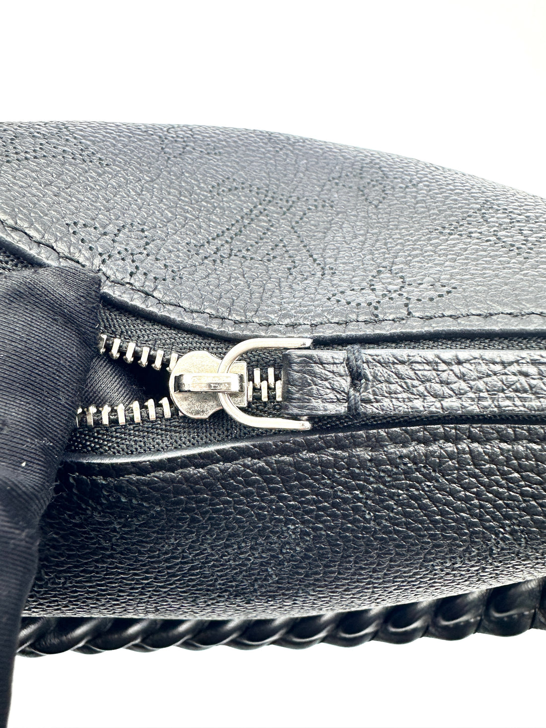 Louis Vuitton Mahina Babyone Black Perforated Leather Chain Bag LV2175