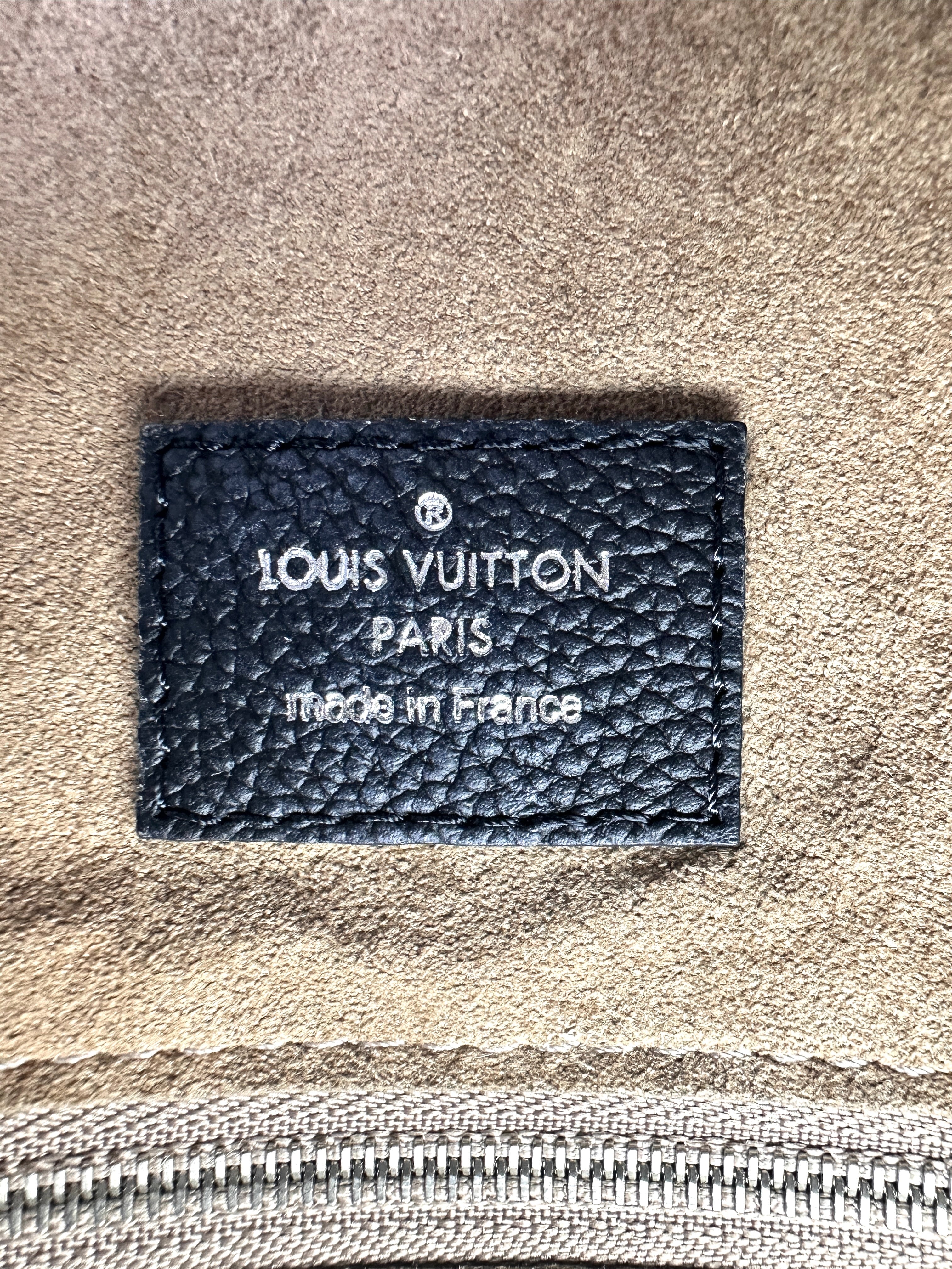 Louis Vuitton Mahina Babyone Black Perforated Leather Chain Bag LV2175