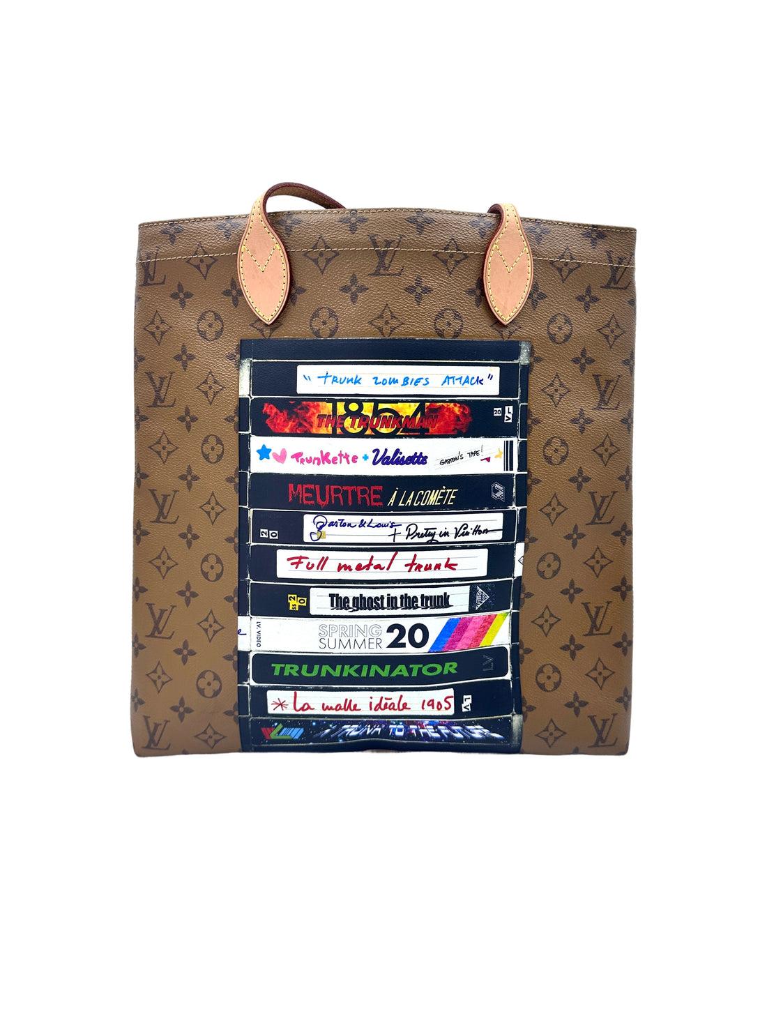 Louis Vuitton Carry It Monogram Reverse Video Print Tote Handle Bag LV2177