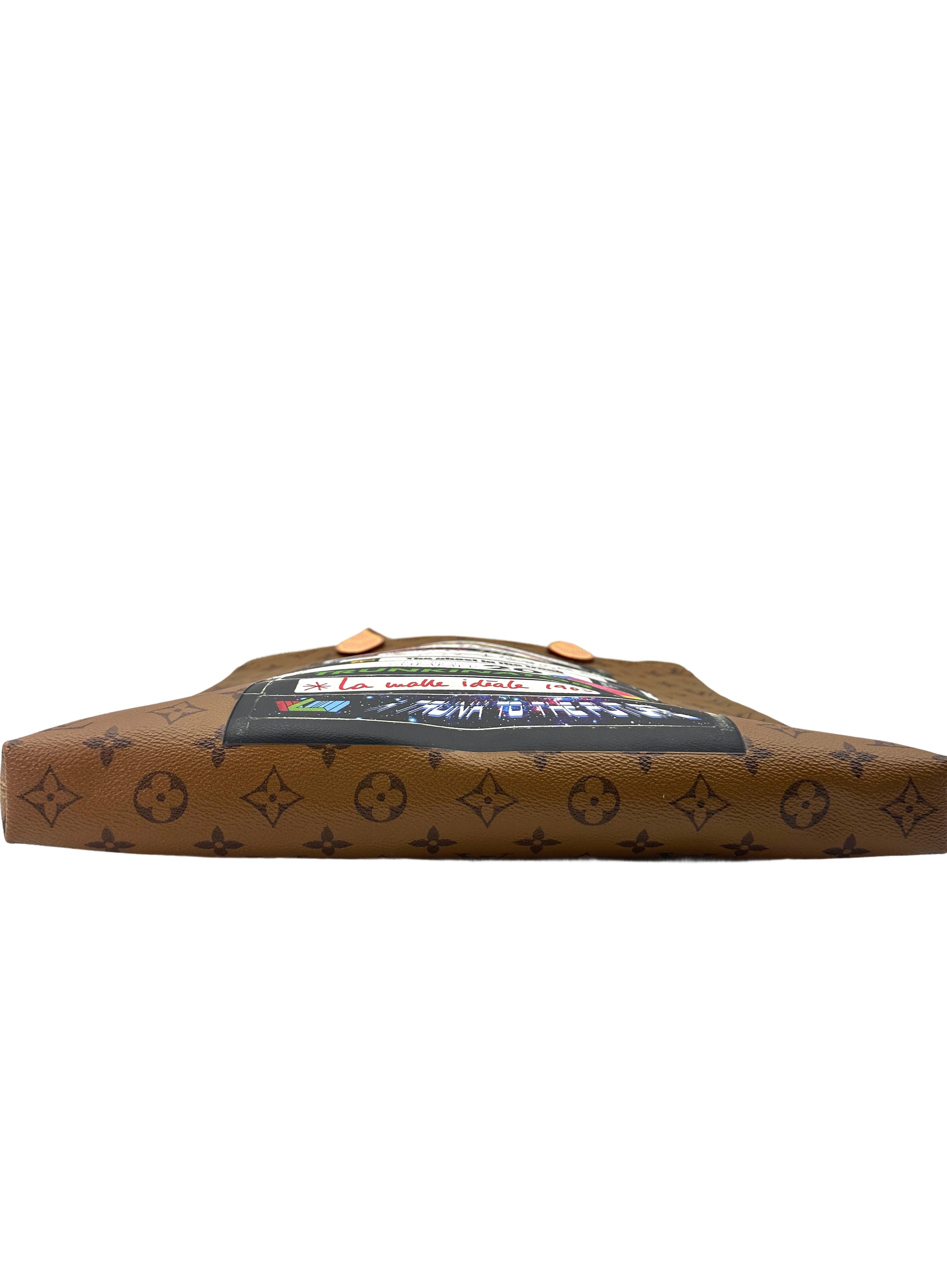 Louis Vuitton Carry It Monogram Reverse Video Print Tote Handle Bag LV2177