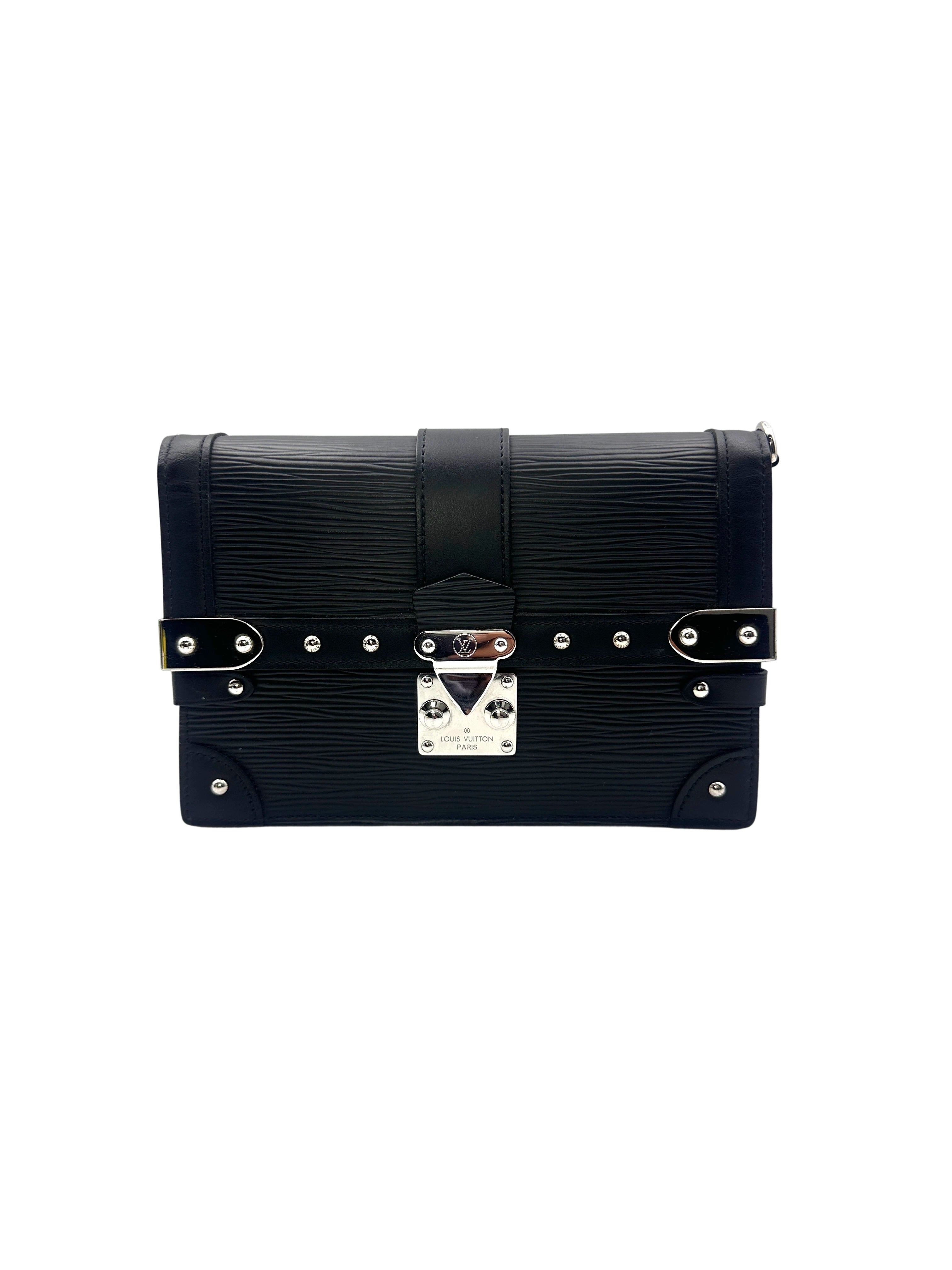 Louis Vuitton Black Epi Leather Trunk Chain Wallet LV2179
