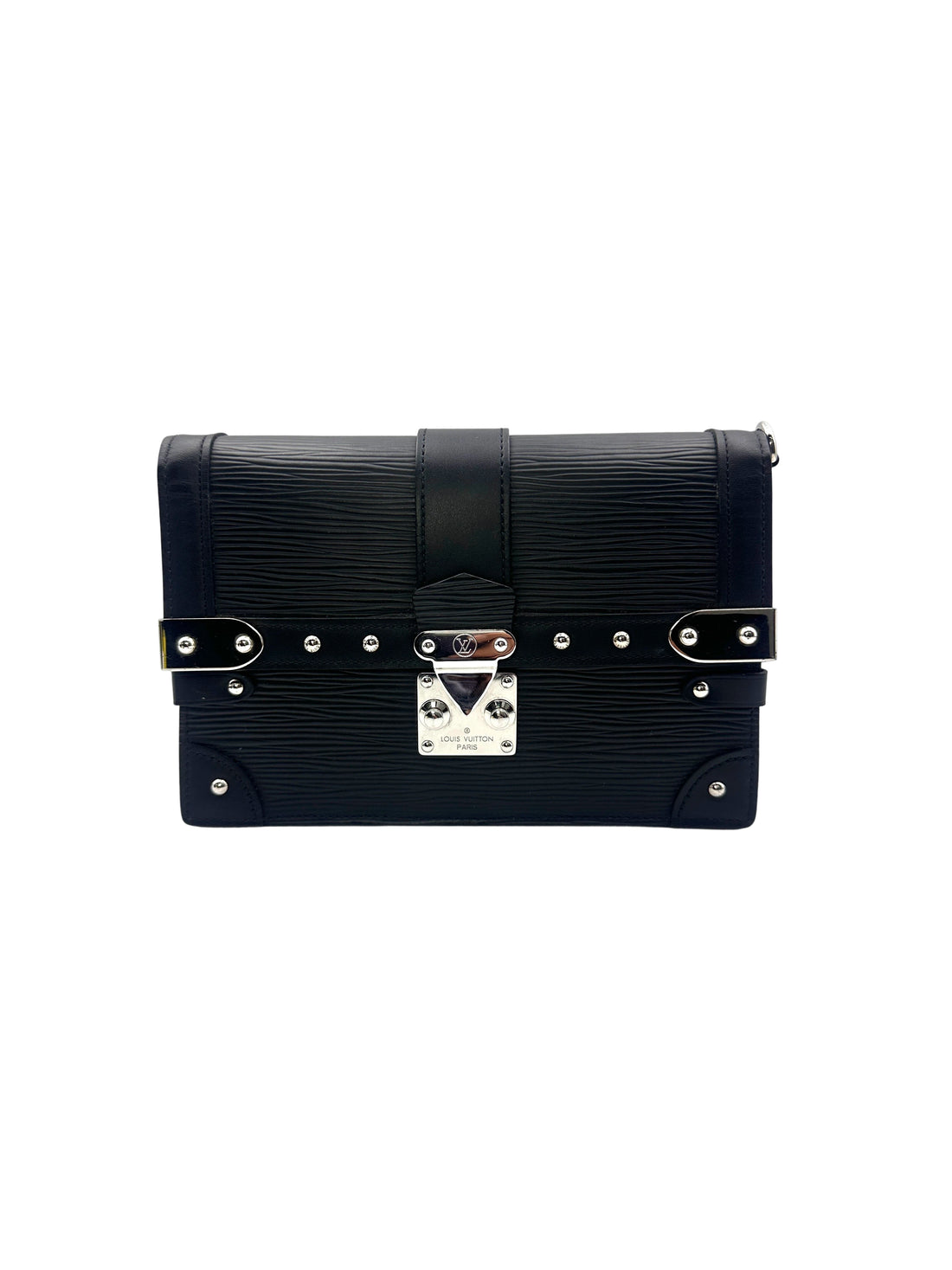 Louis Vuitton Black Epi Leather Trunk Chain Wallet LV2179