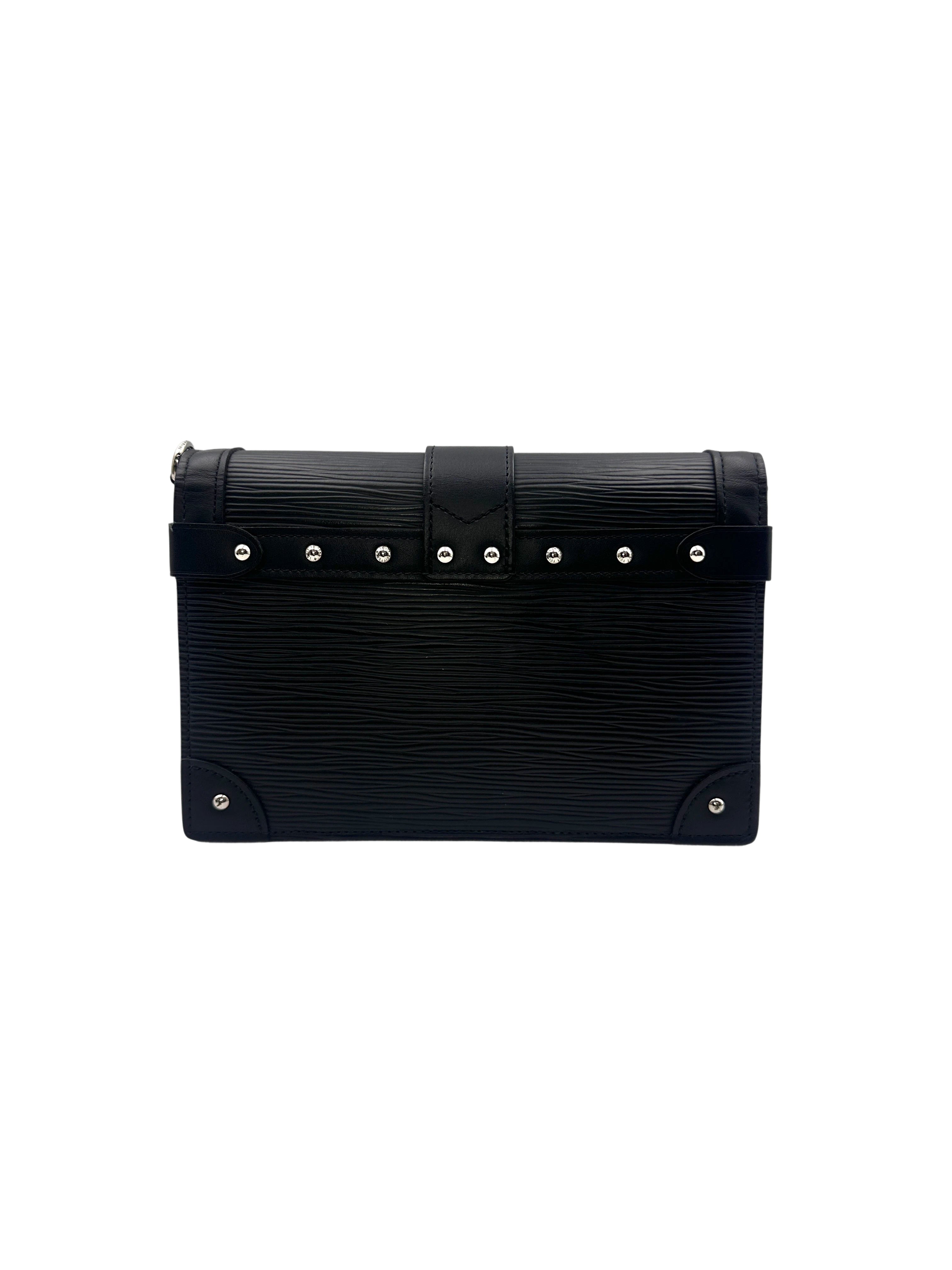 Louis Vuitton Black Epi Leather Trunk Chain Wallet LV2179