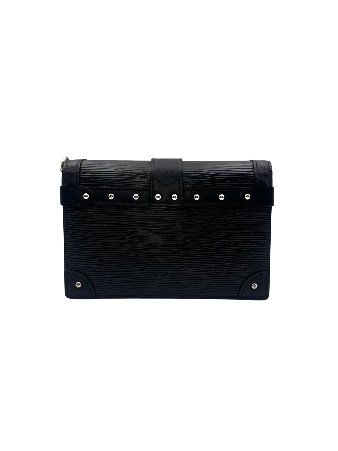 Louis Vuitton Black Epi Leather Trunk Chain Wallet LV2179