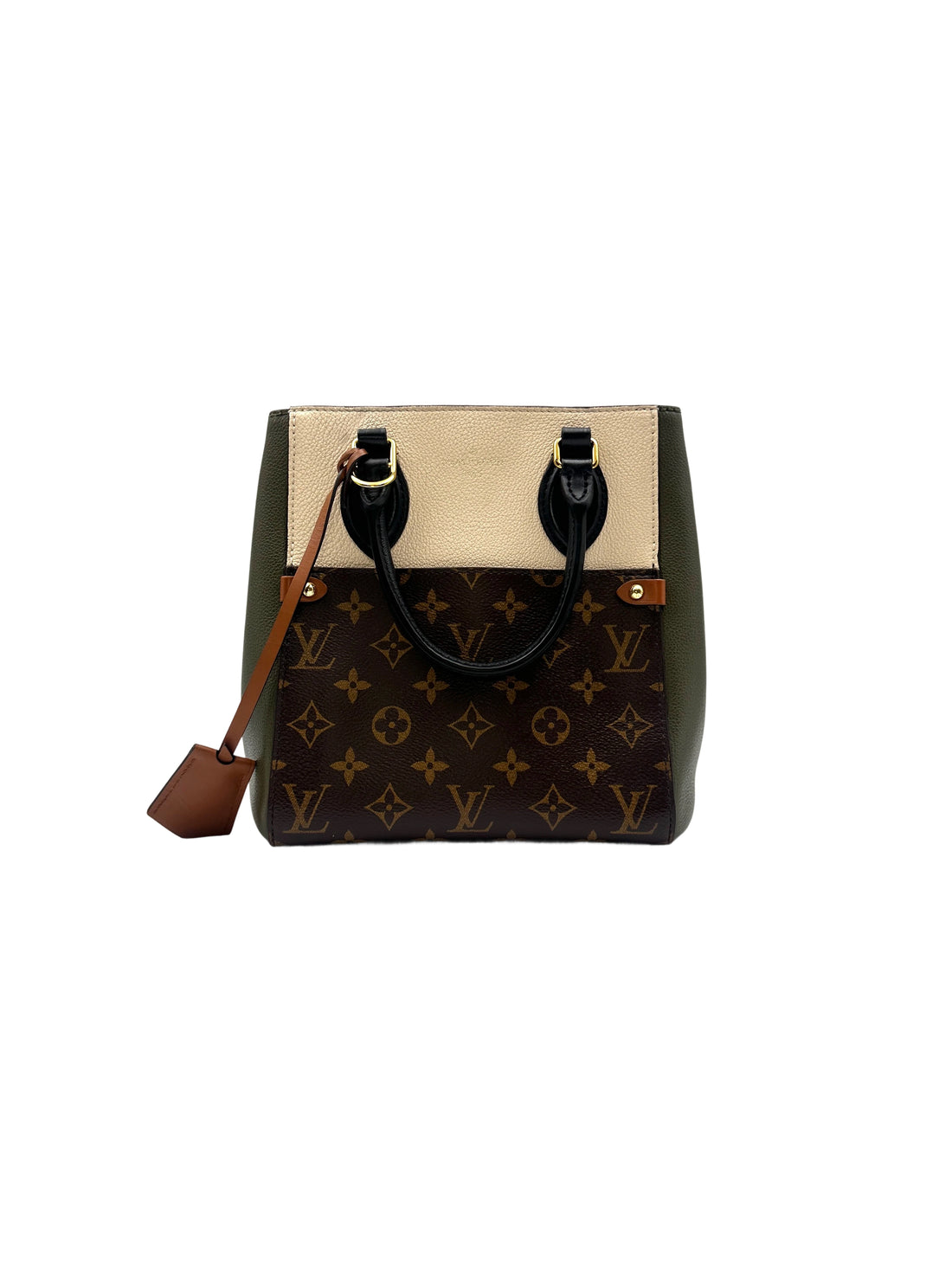 Louis Vuitton Fold Tote PM Tricolor Leather Handle Bag LV2178