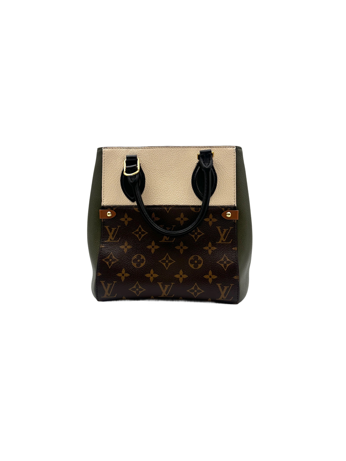 Louis Vuitton Fold Tote PM Tricolor Leather Handle Bag LV2178