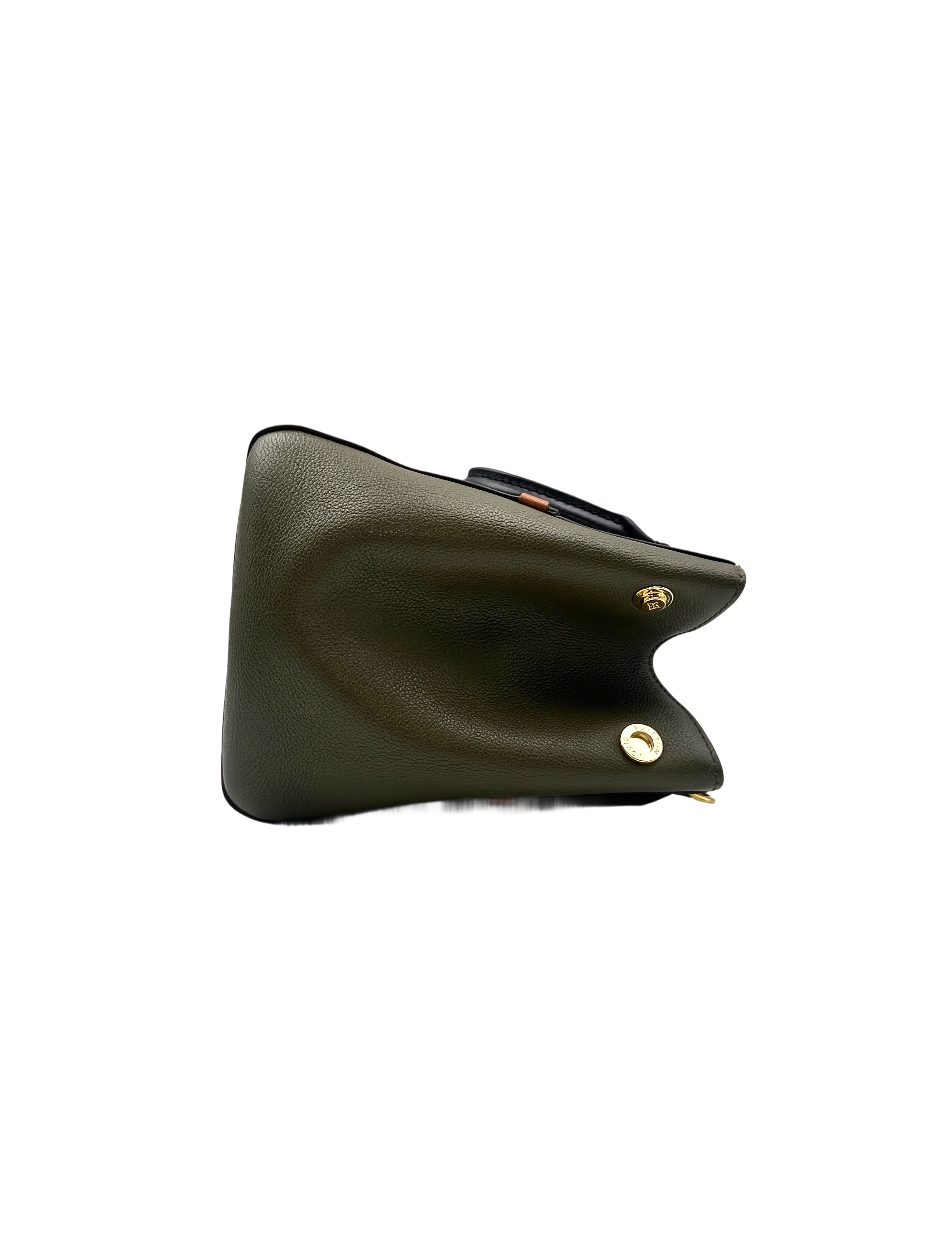 Louis Vuitton Fold Tote PM Tricolor Leather Handle Bag LV2178