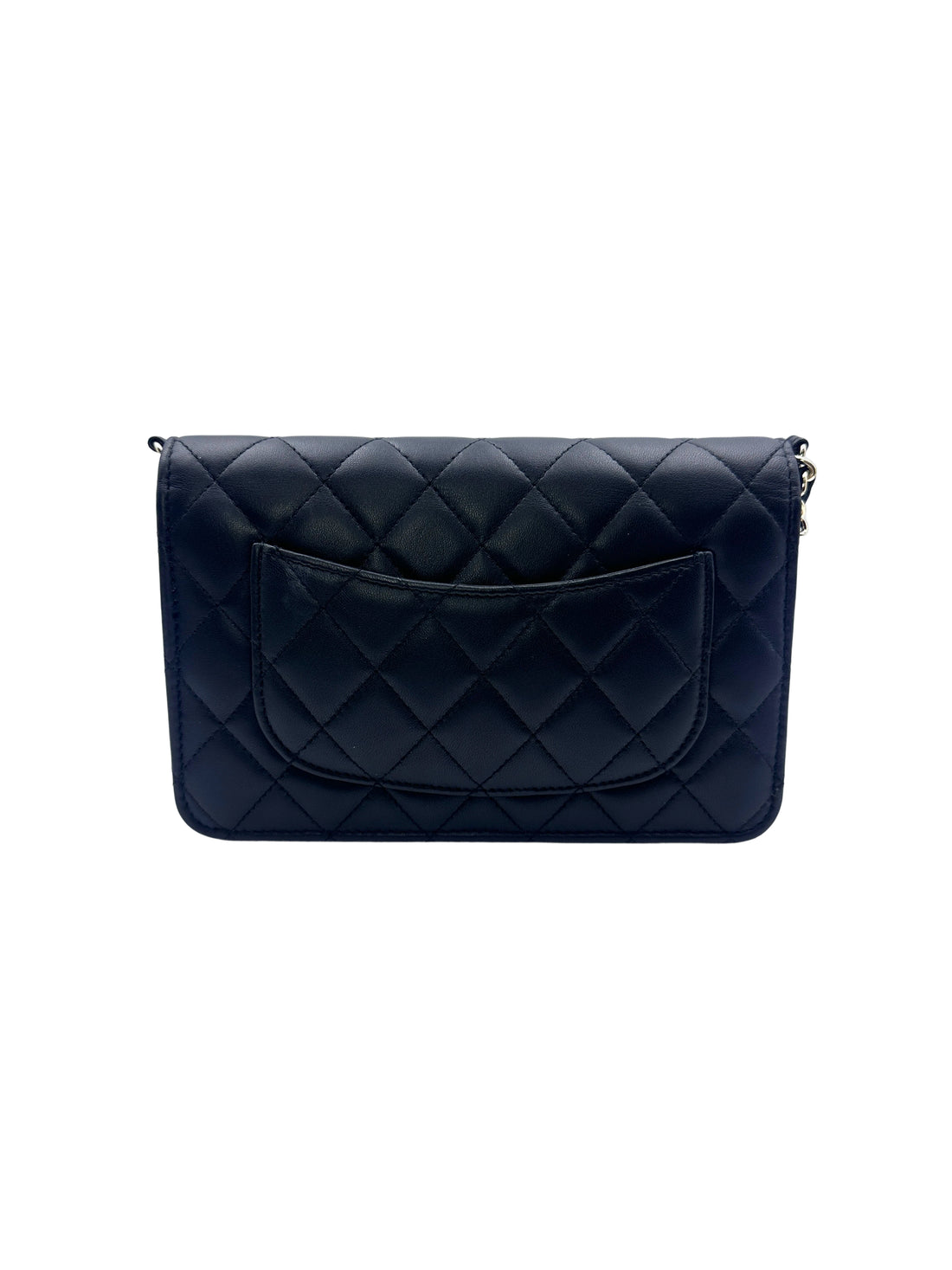 Chanel Black Quilted Leather Pearl Chain Wallet On Chain(HL***P9) CC1563