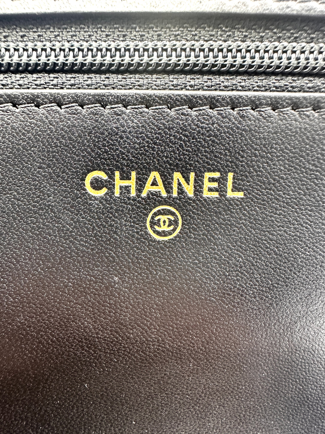 Chanel Black Quilted Leather Pearl Chain Wallet On Chain(HL***P9) CC1563